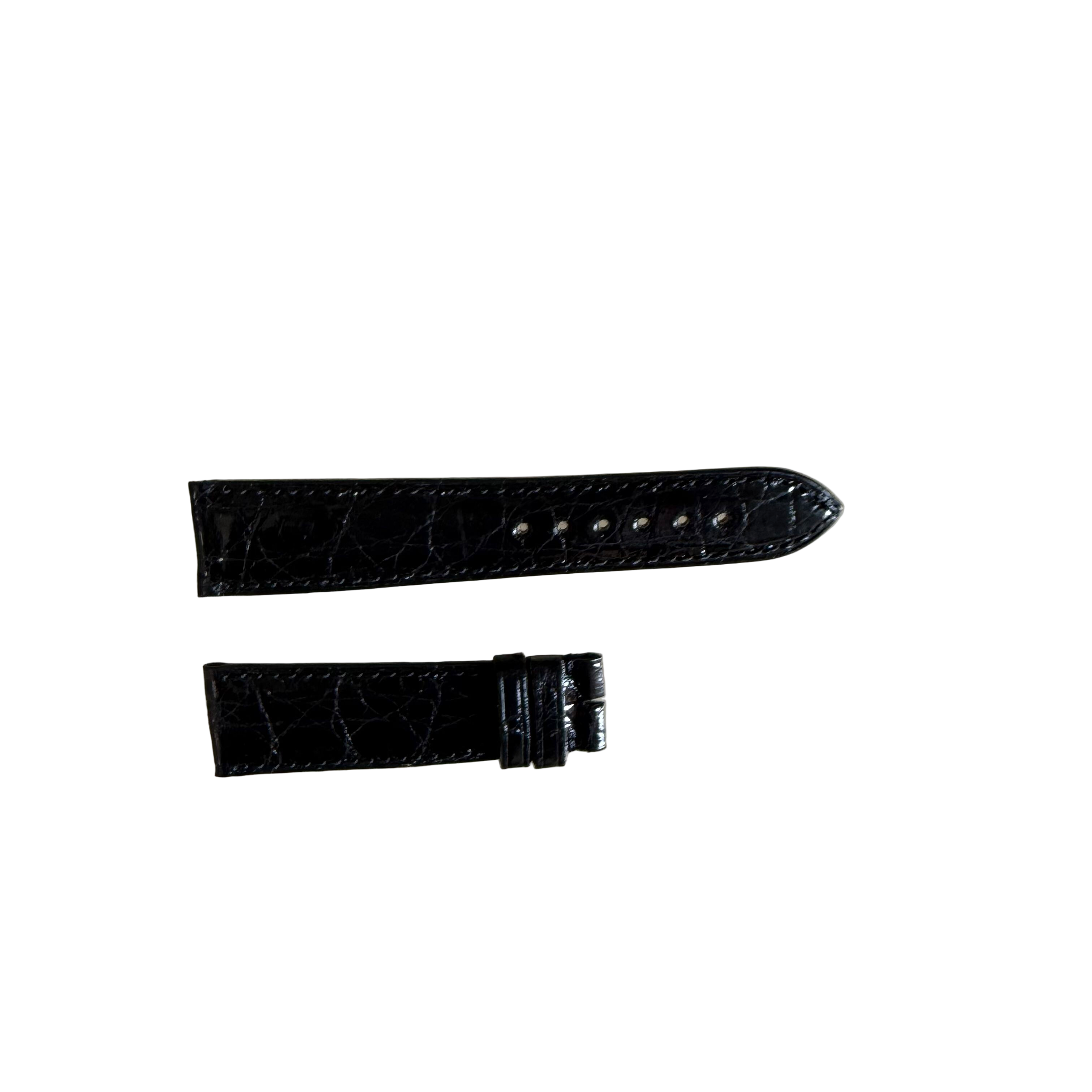 Authentic Breguet Black Crocodile Watch Strap Band 19mm