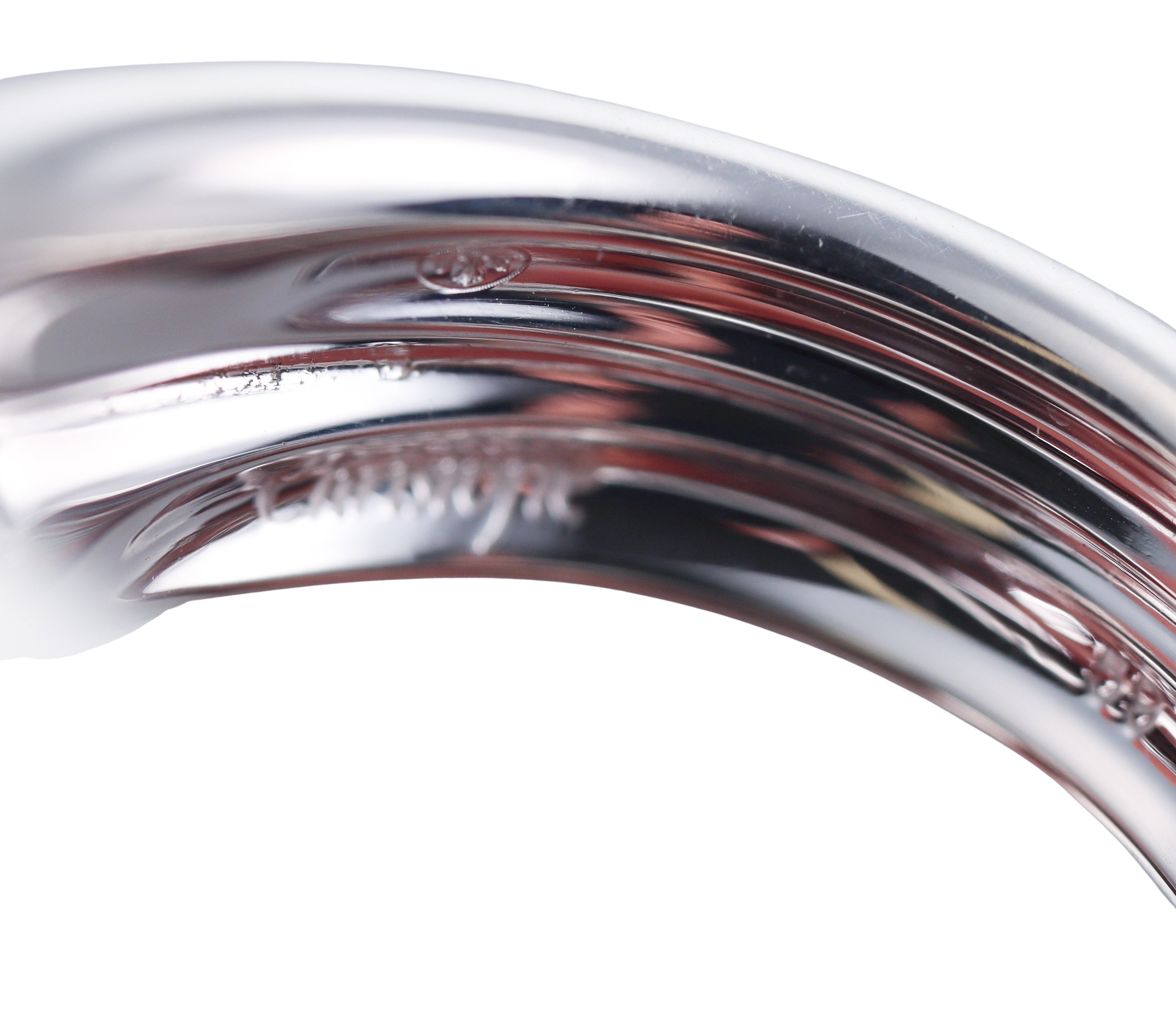 Idole De Christofle Sterling Silver & Rosewood Ring 6706053