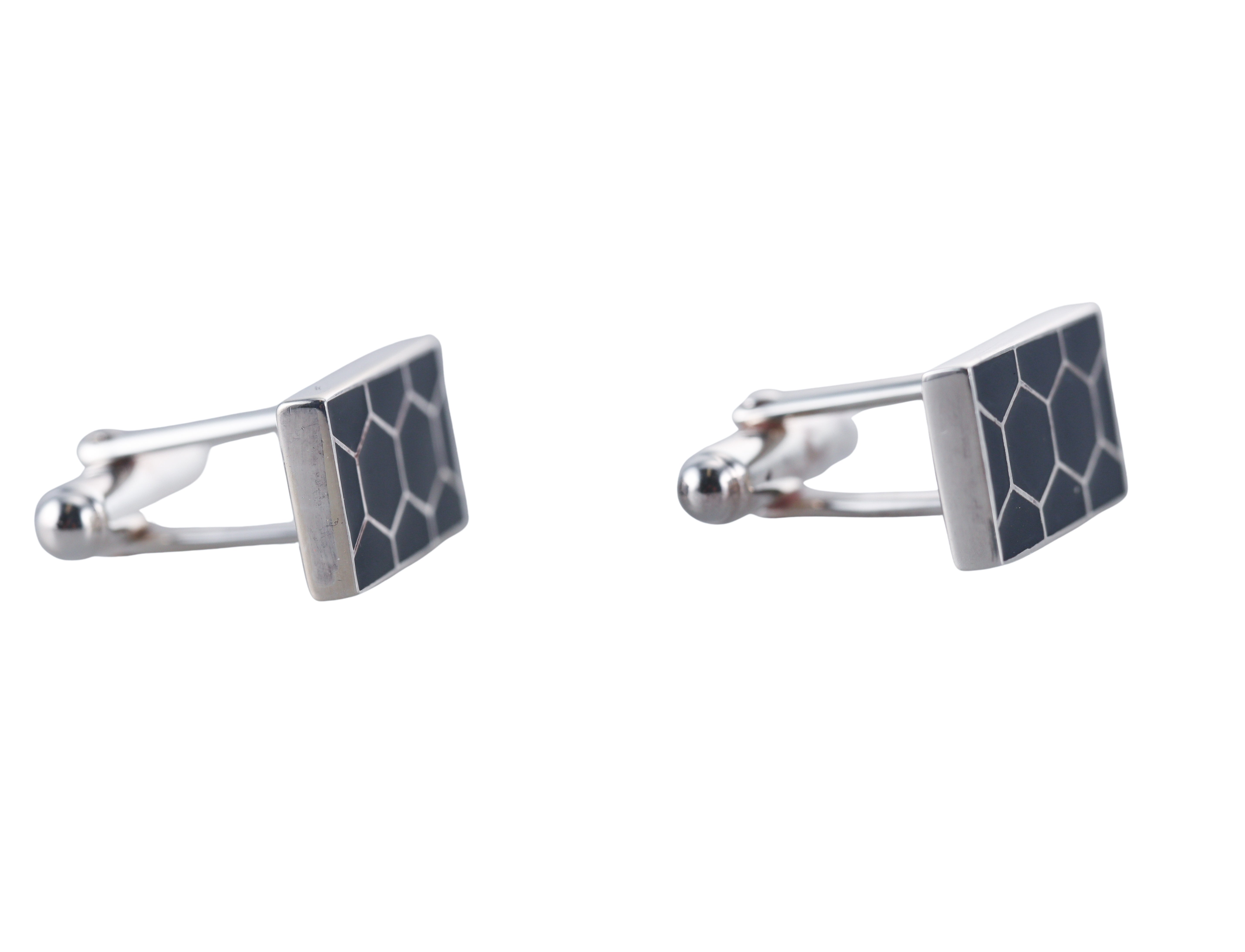 Christofle Code Royale Gray Sterling Silver Cufflinks 6758811
