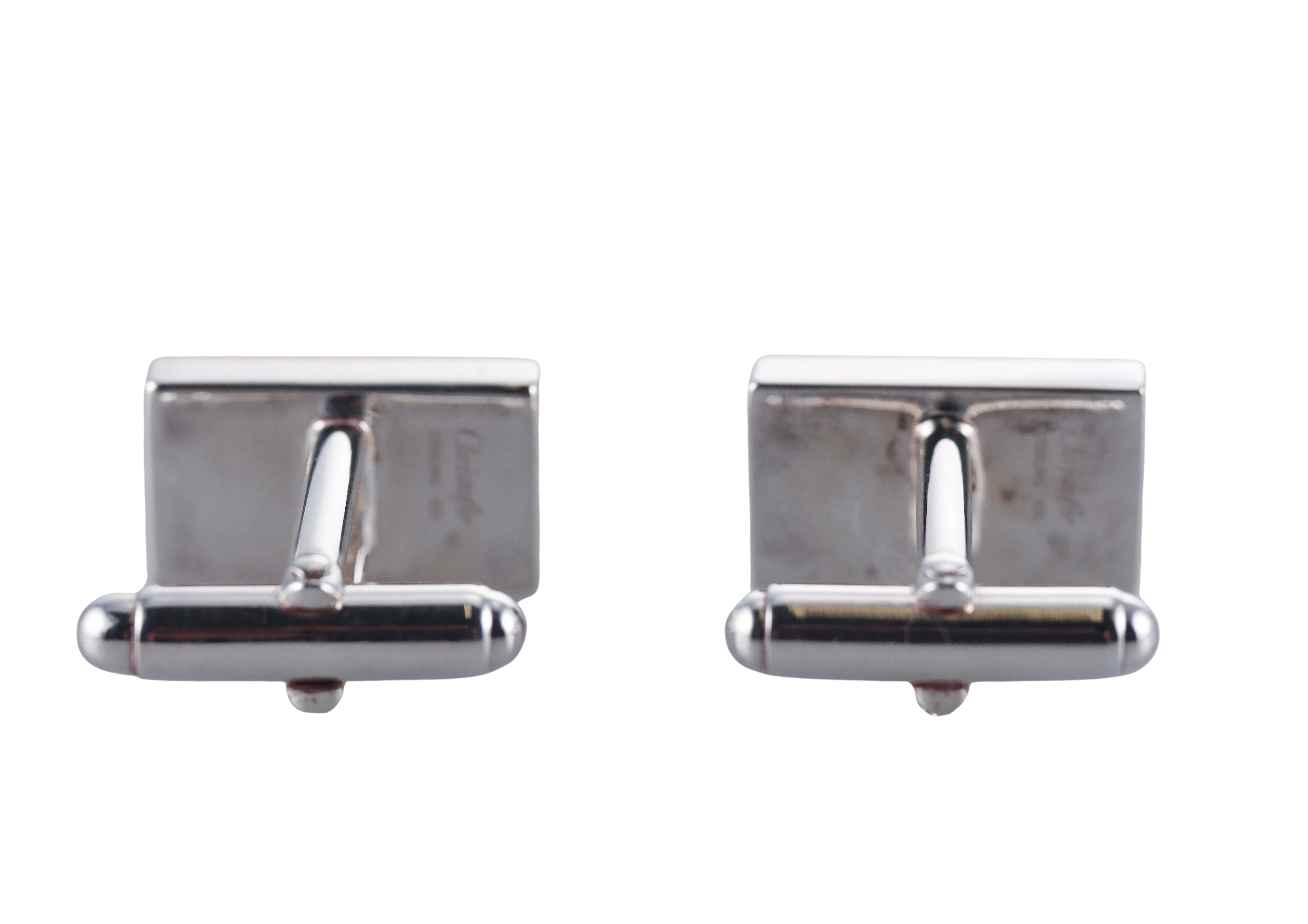 Christofle Code Royale Gray Sterling Silver Cufflinks 6758811