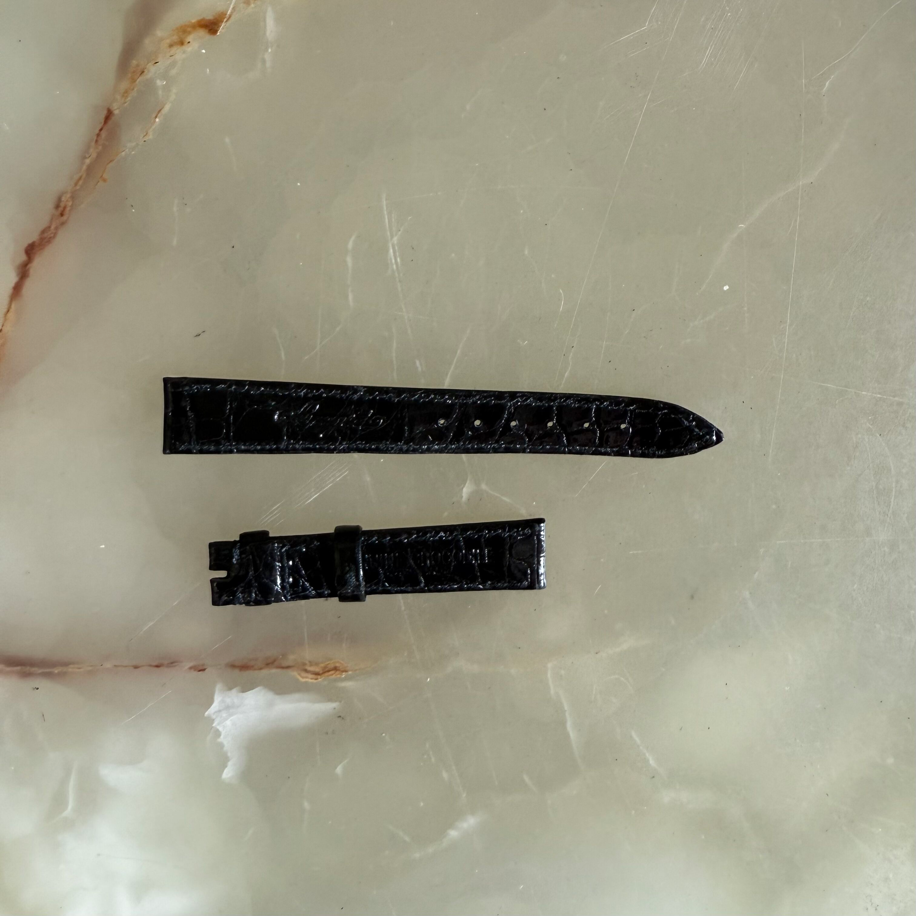 Authentic Breguet Black Crocodile Watch Strap Band 14mm