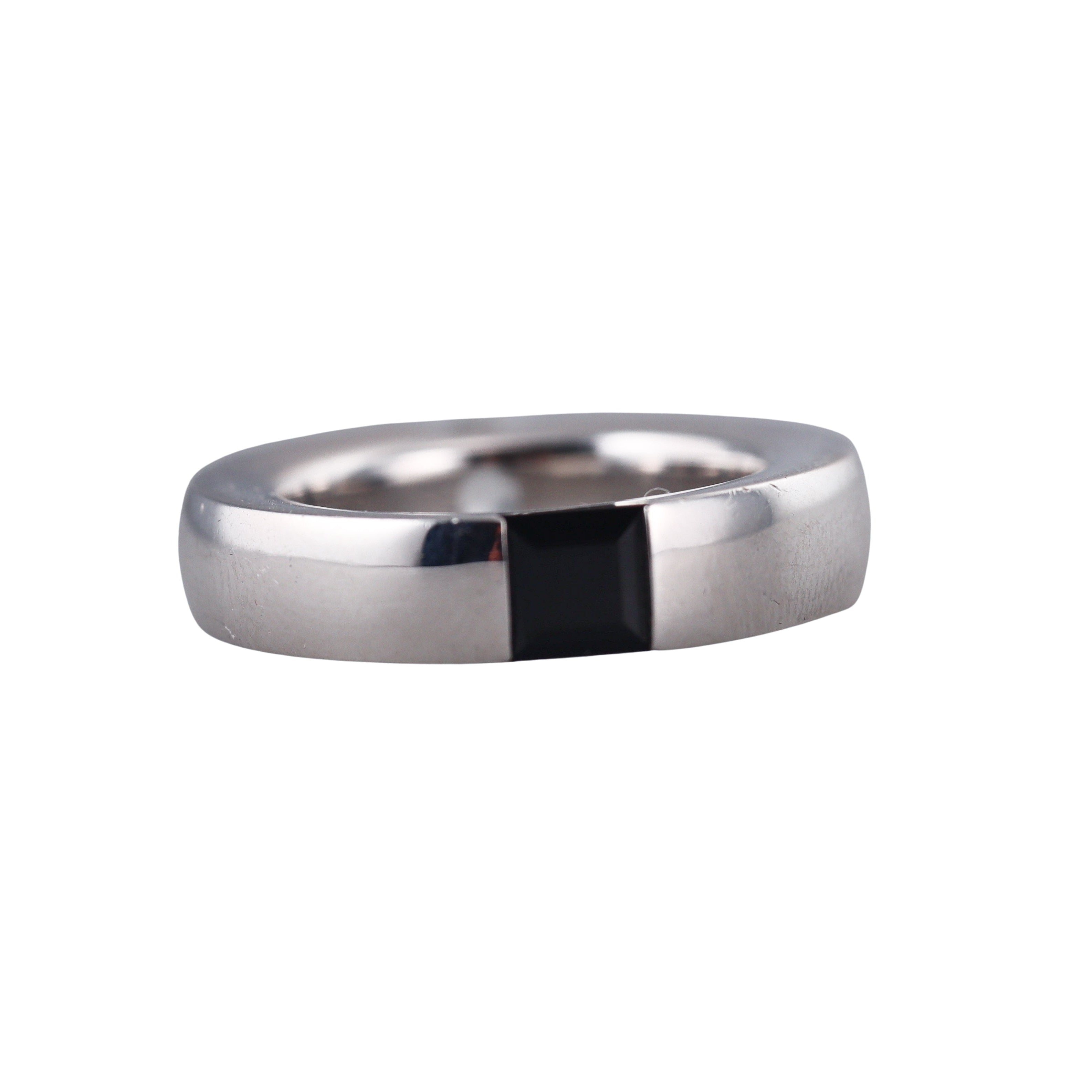Montblanc Boheme Sterling Onyx Crystal Quartz Ring 36627