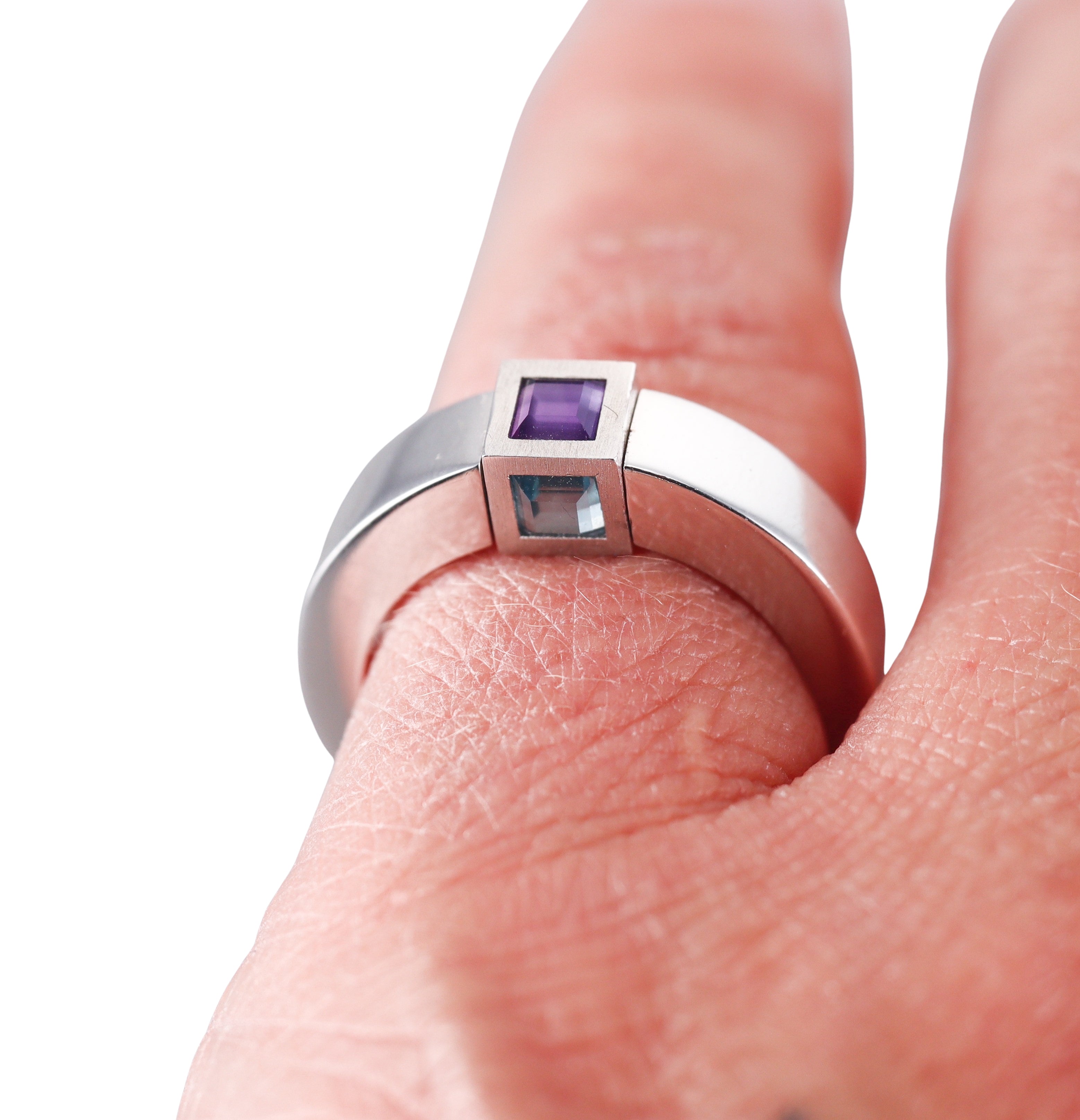 Montblanc Boheme Sterling Topaz Amethyst Ring 101411