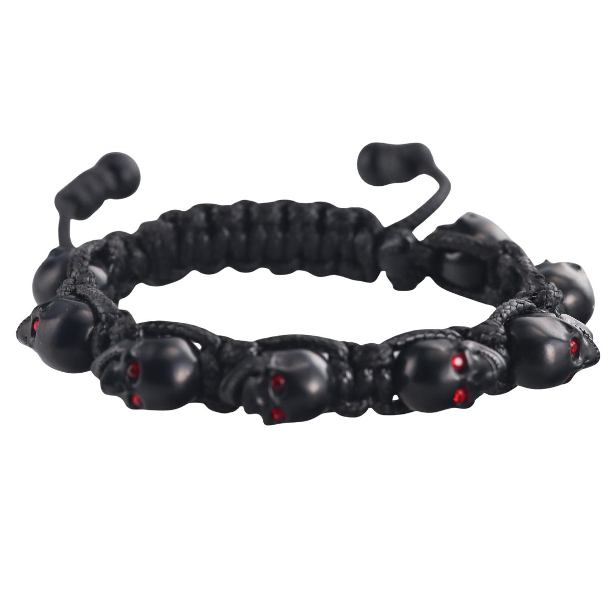 Skull Bomberg Skully Crystal Black Bracelet