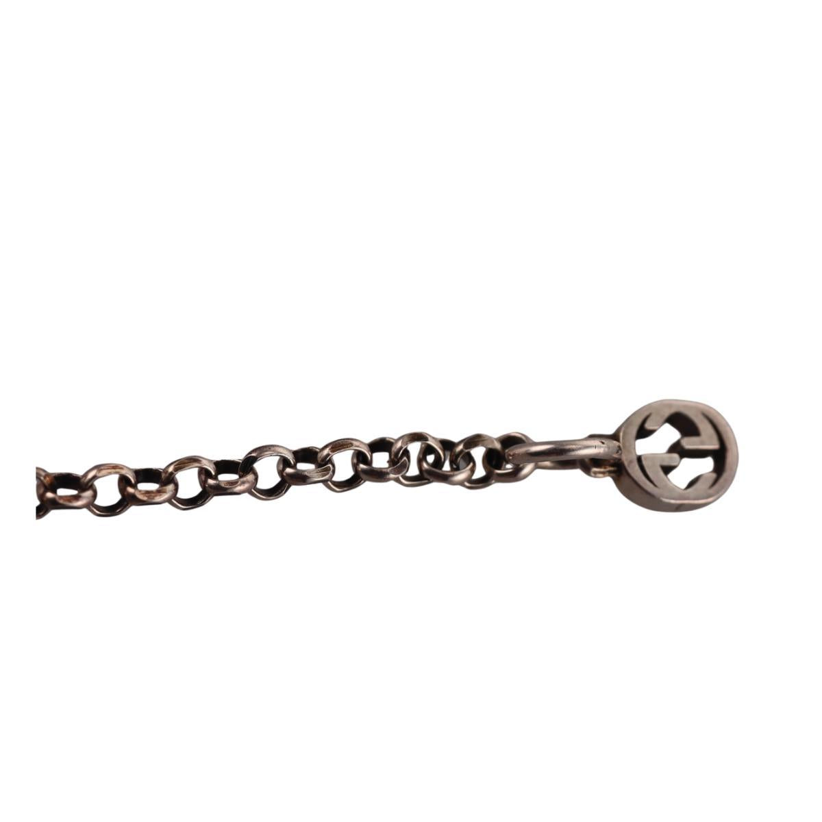 Gucci GG Marmont Key Charm Sterling Silver Bracelet