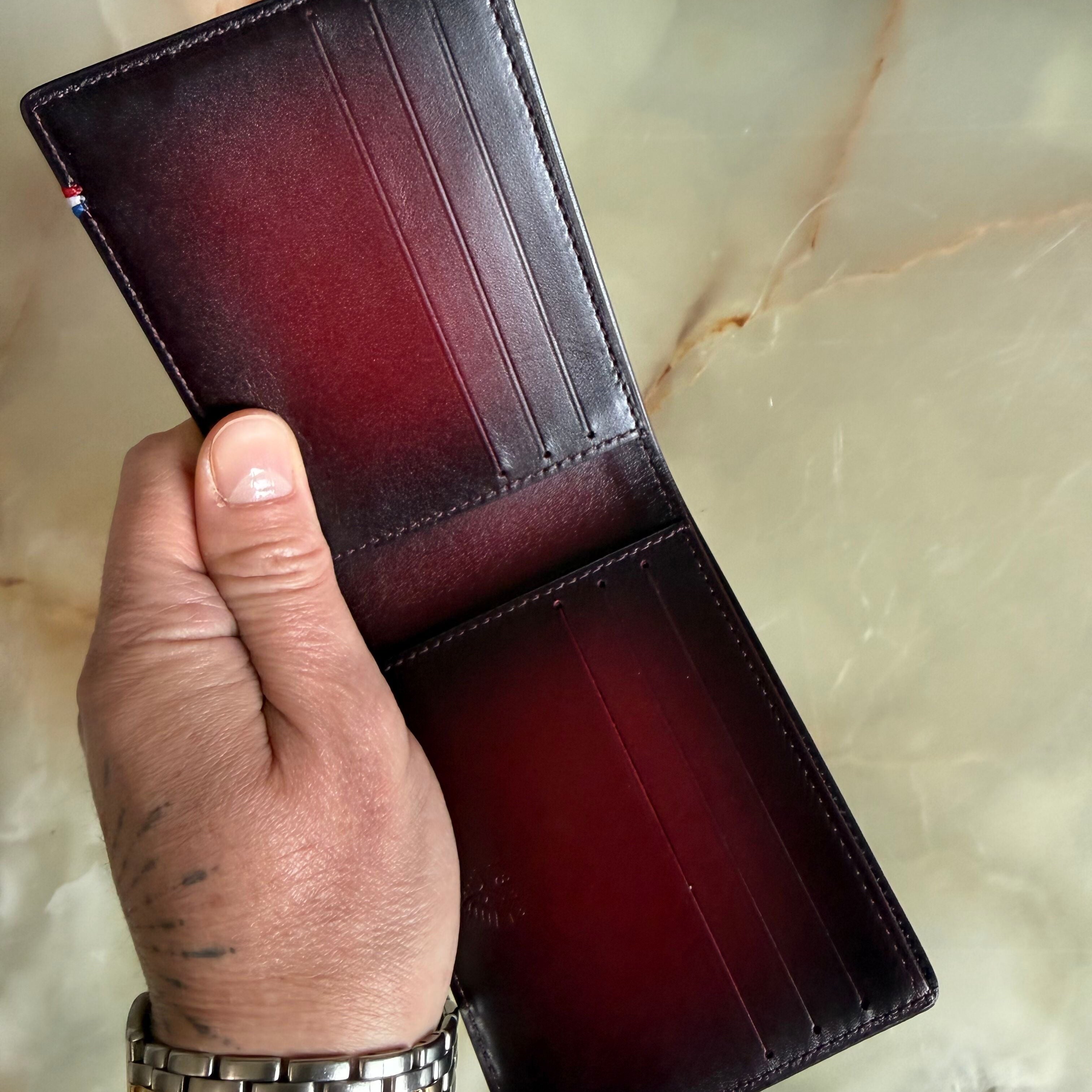 S.T. Dupont Atelier Collection Burgundy Leather Wallet 190420