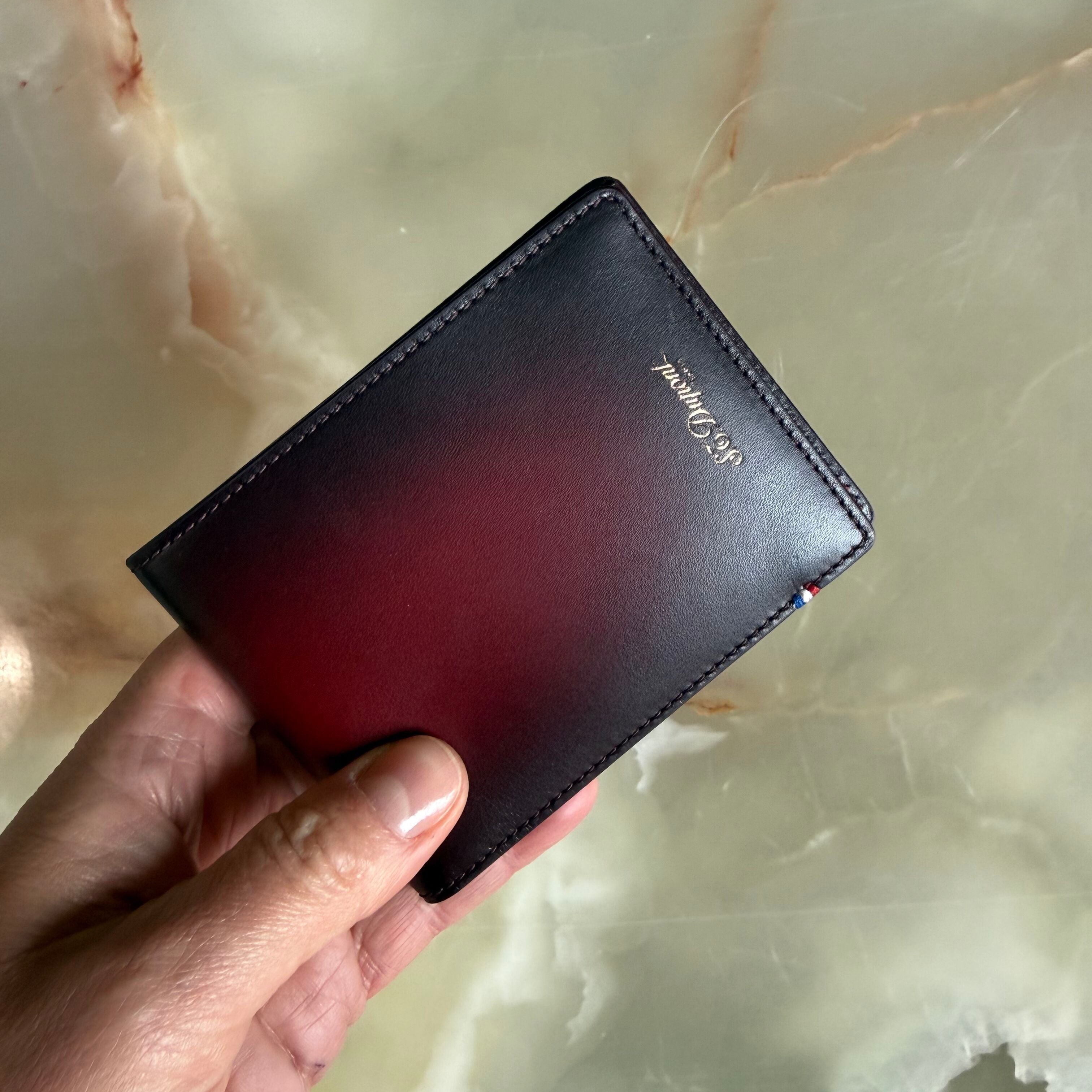 S.T. Dupont Atelier Collection Burgundy Leather Wallet 190420