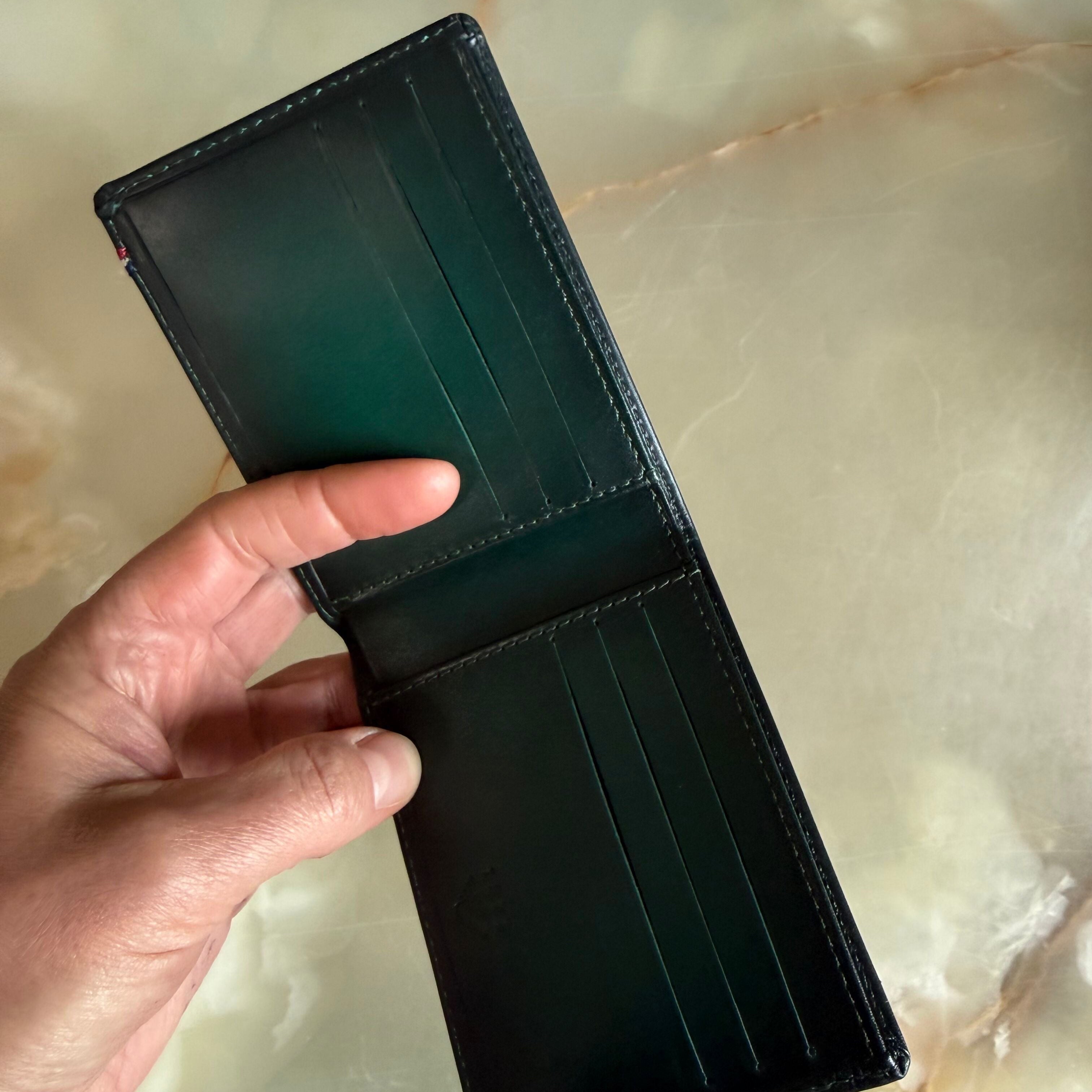 S.T. Dupont Rouge Collection Dark Green Leather Wallet 190430