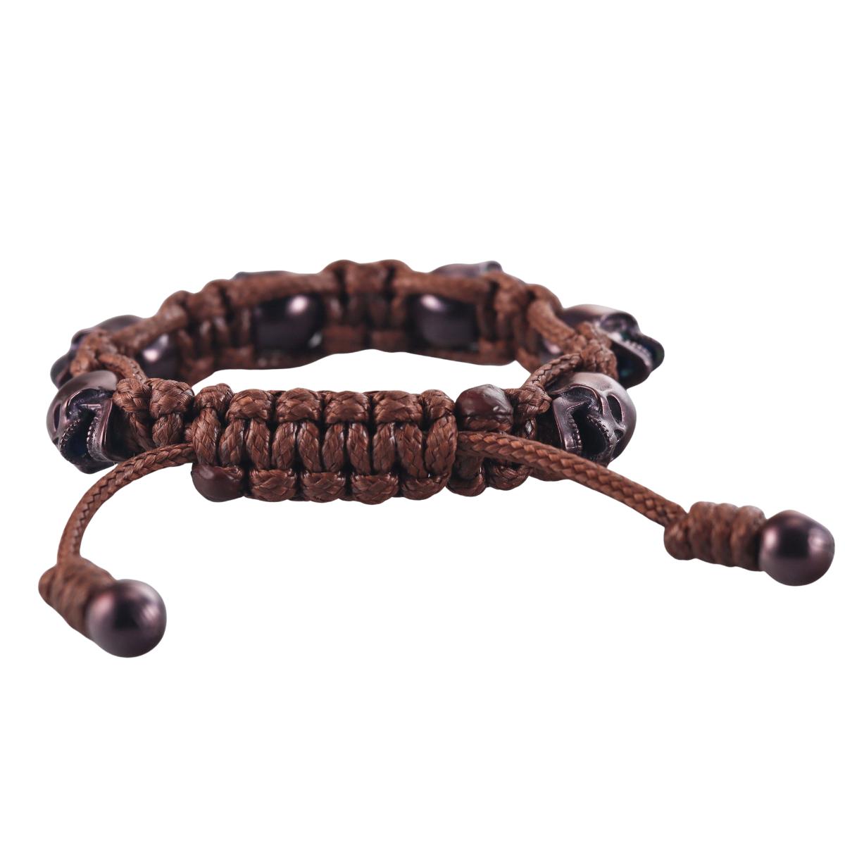 Skull Bomberg Skully Crystal Brawn Bracelet