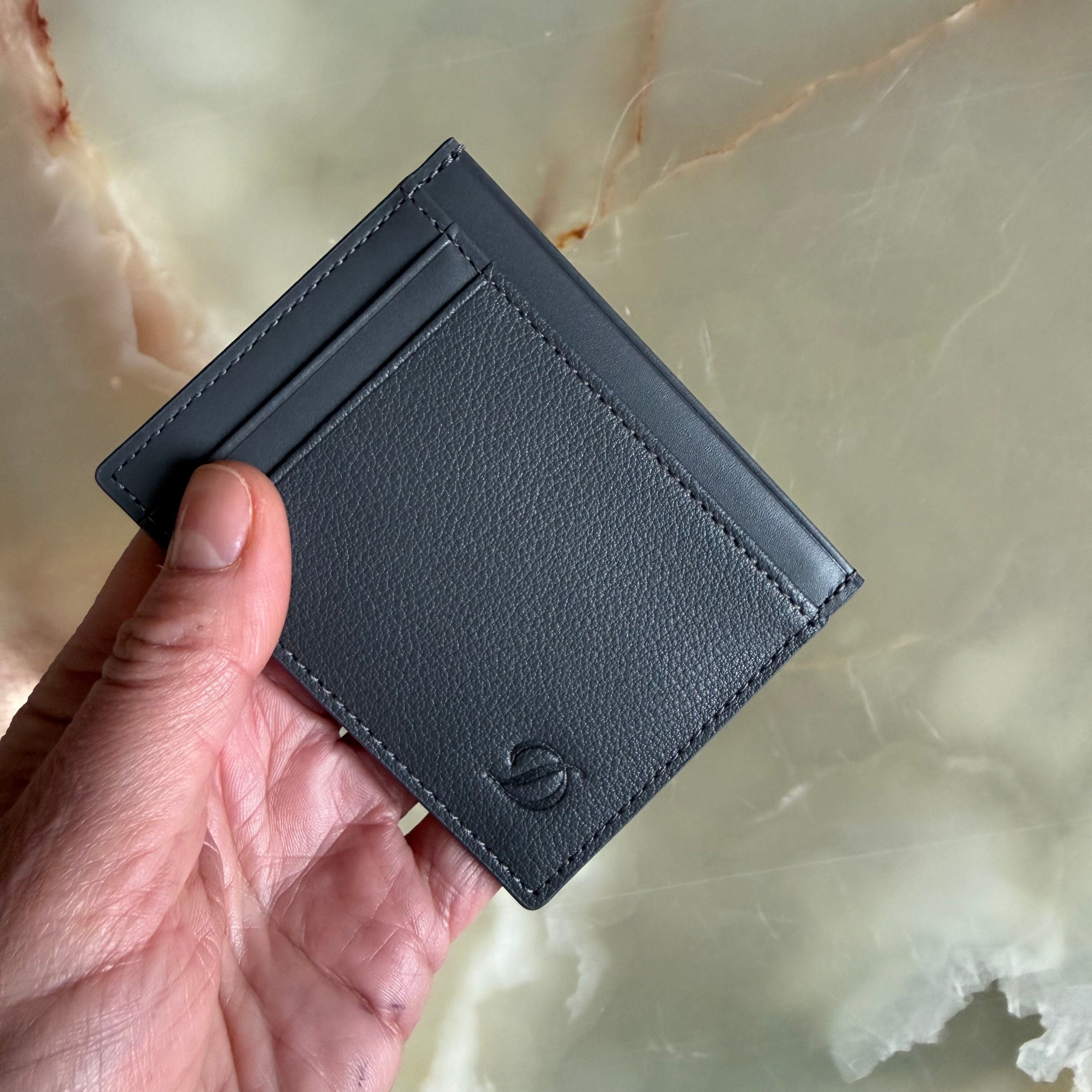 S. T. Dupont Grey Leather Cardholder 093004C