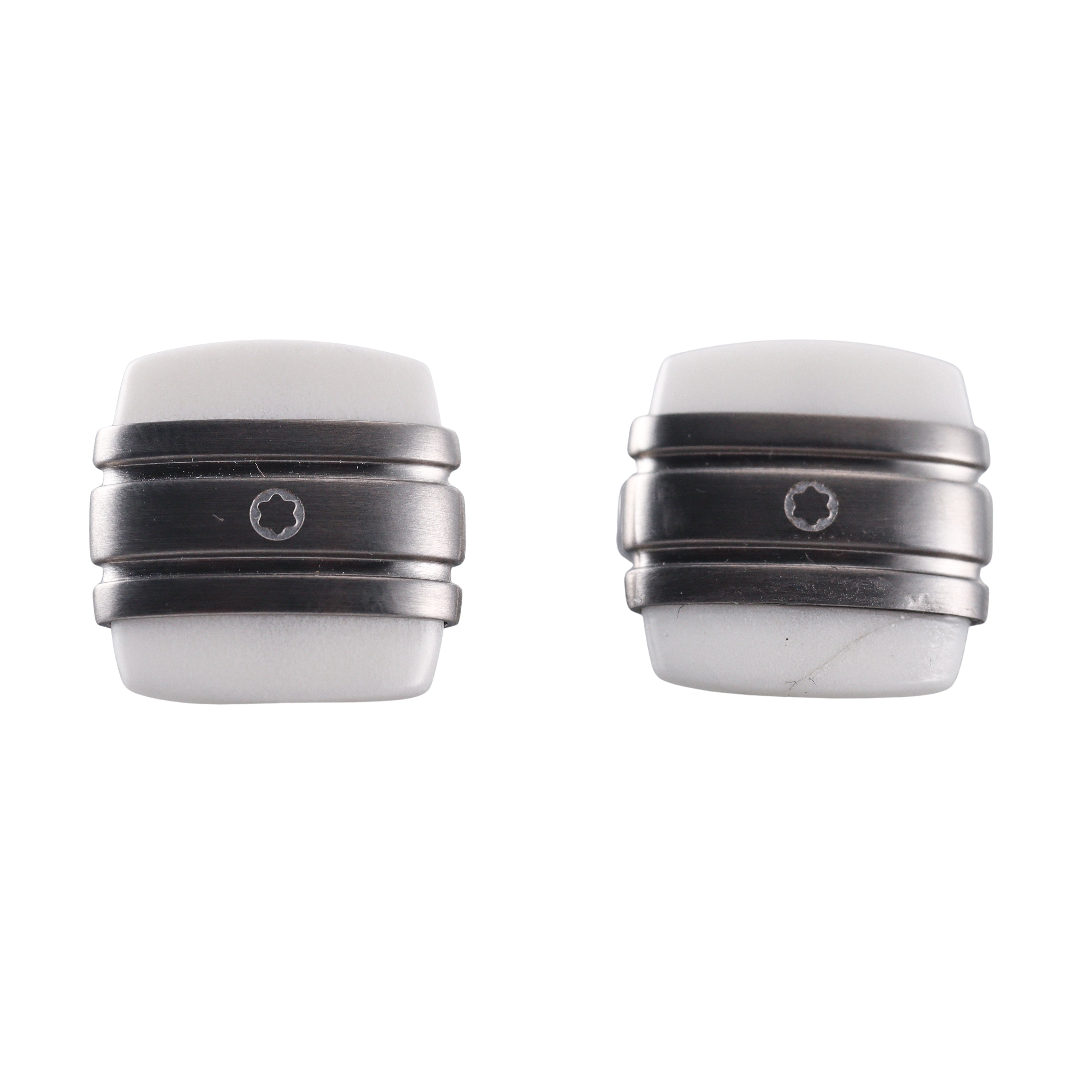Montblanc Classic Collection White Agate Cufflinks 6625