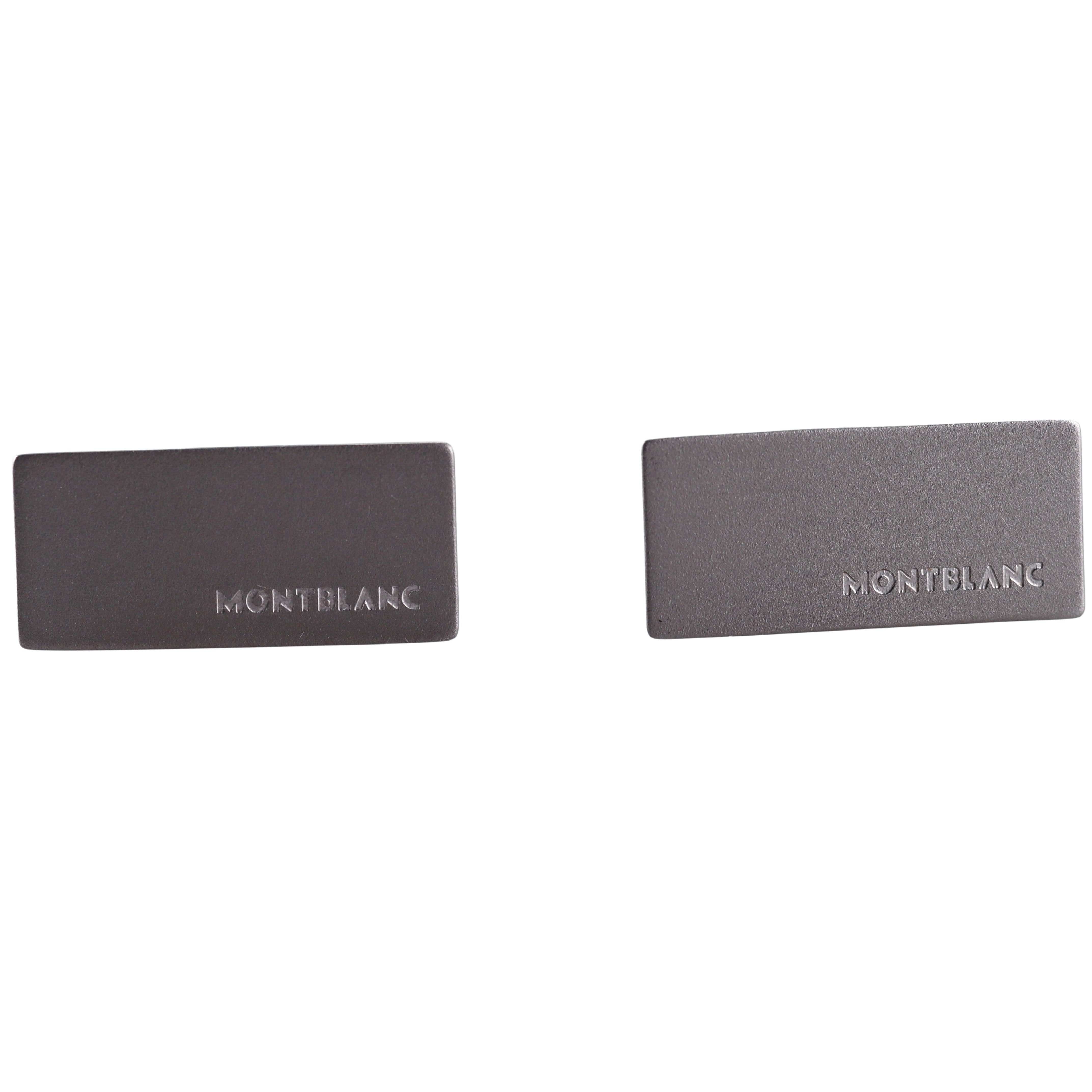 Montblanc M Rectangular Steel Cufflinks 114760