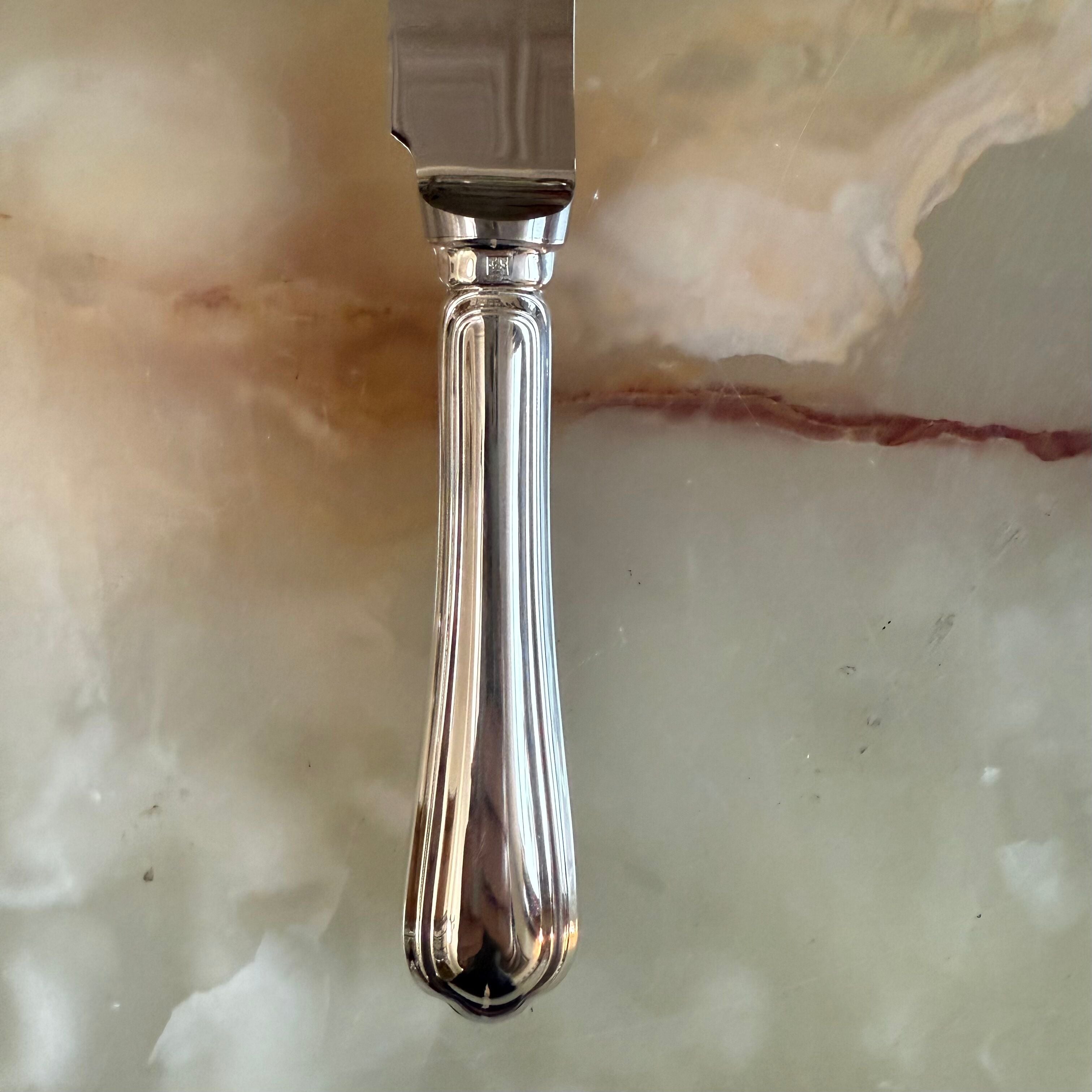 Christofle Spatours Silver Plated Fruit Knife Set of 5 0012026