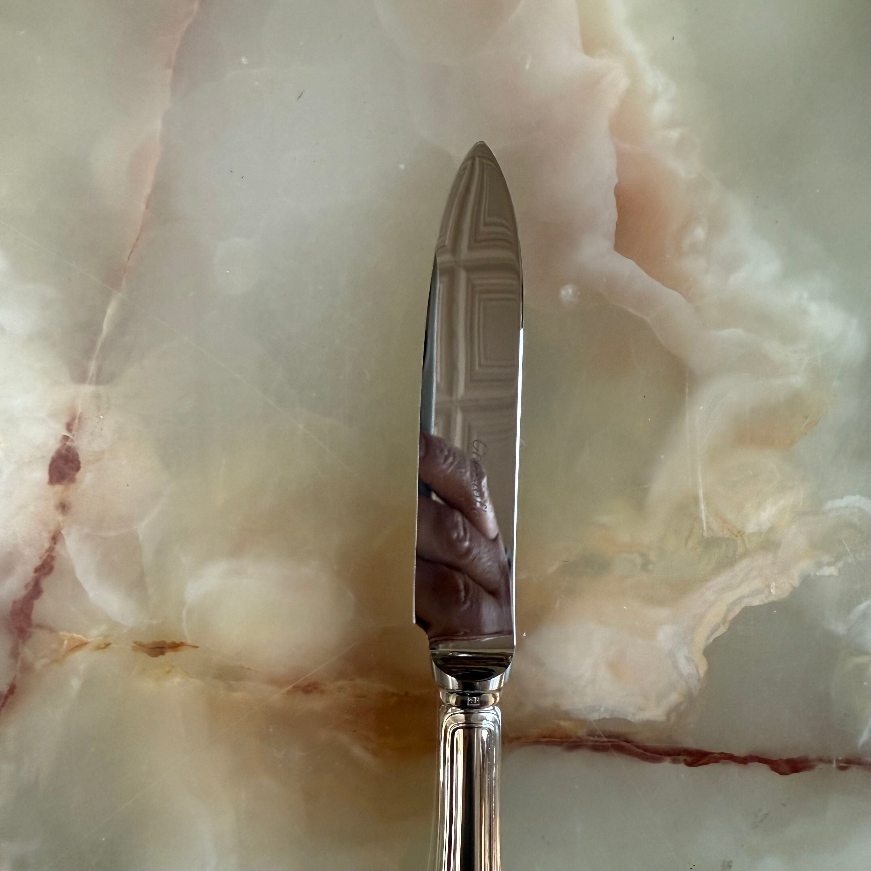 Christofle Spatours Silver Plated Fruit Knife Set of 5 0012026