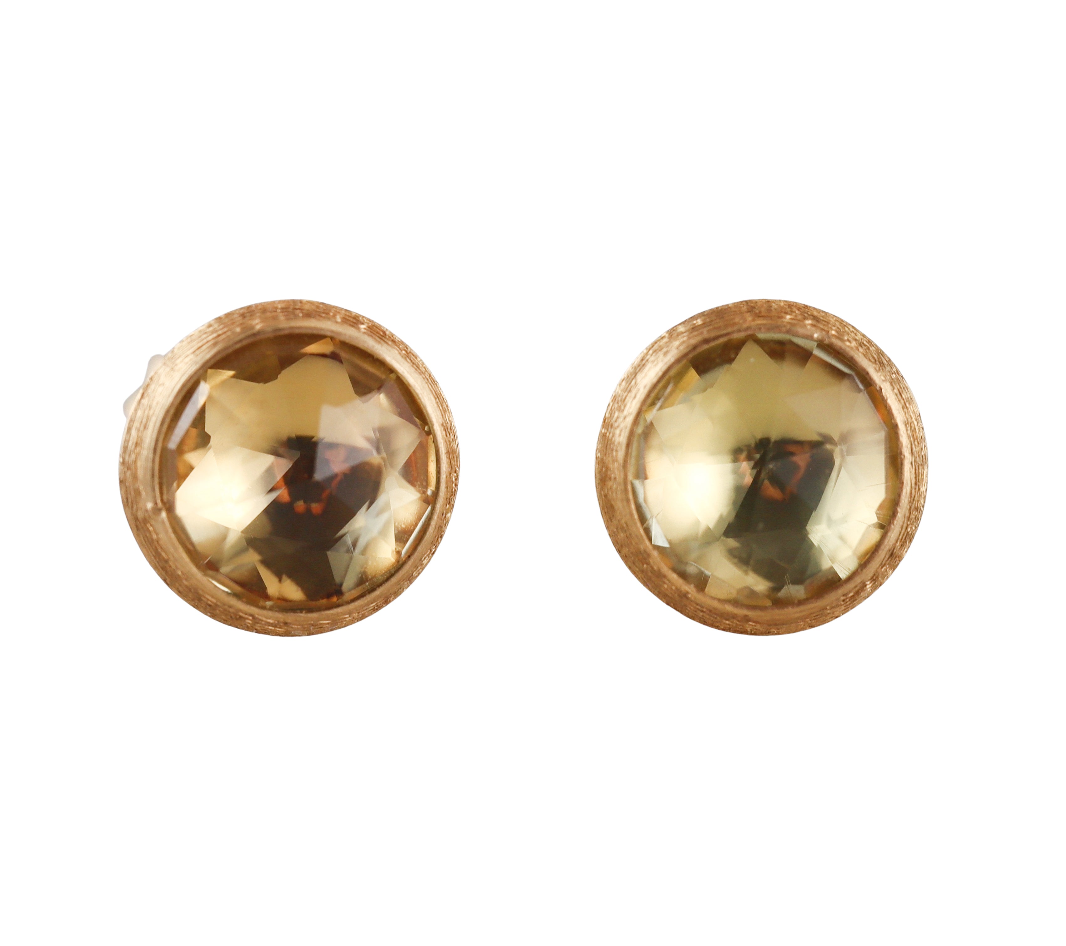 Marco Bicego Jaipur 18K Citrine Stud Earrings Small