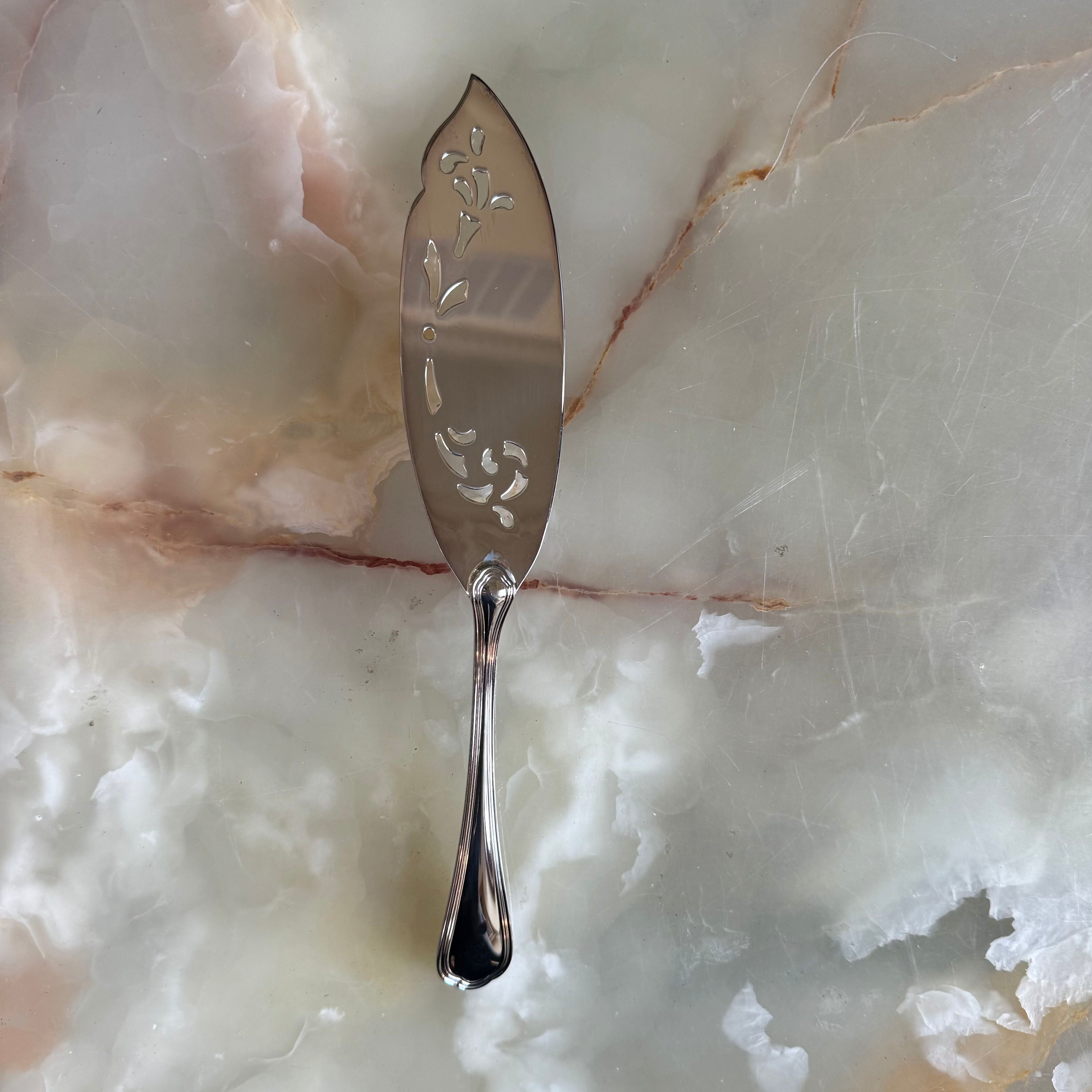 Christofle Spatours Silver Plated Old Style Fish Serving Knife 0012079