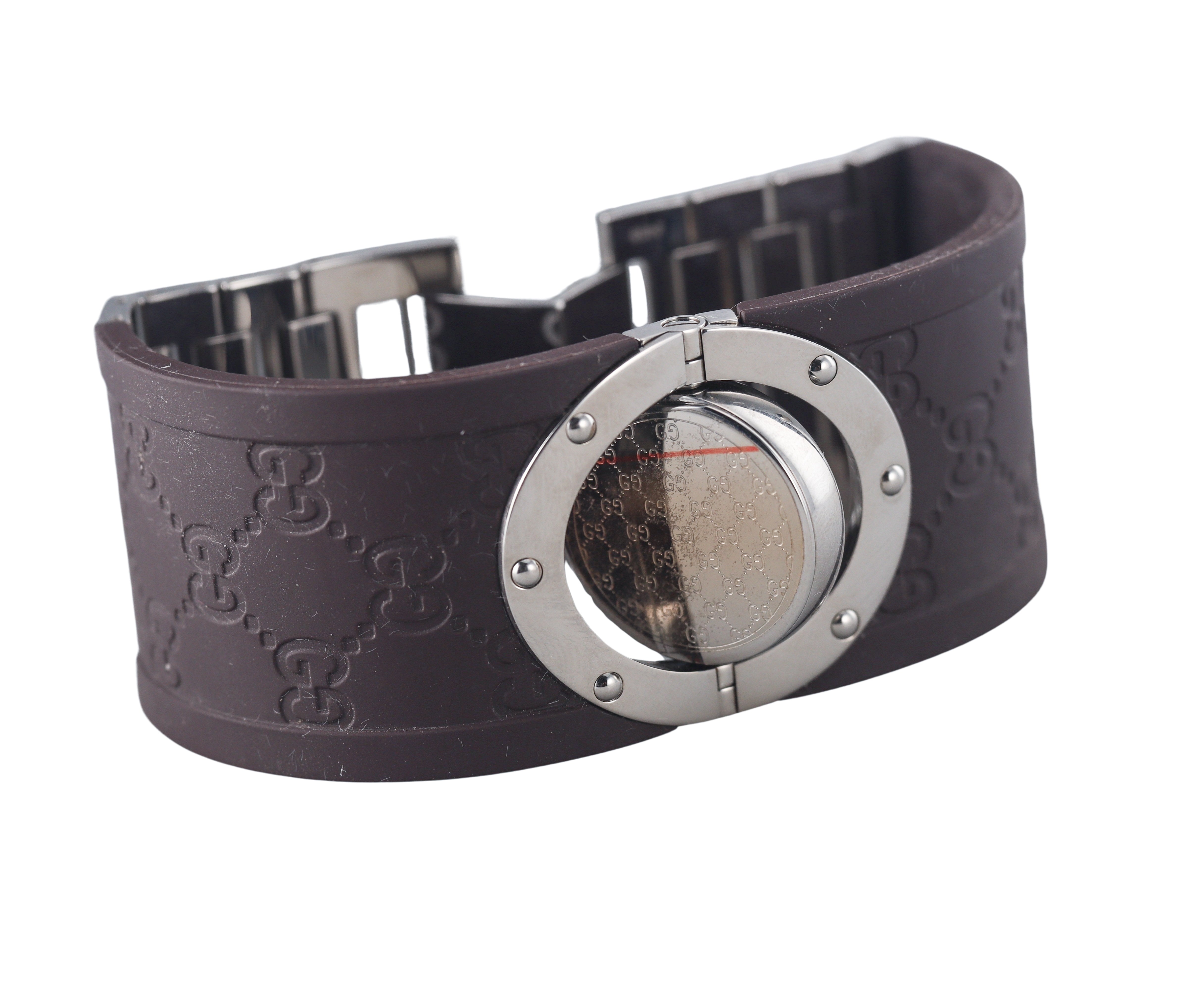 Gucci Twirl Steel Ladies Diamond Watch YA112413