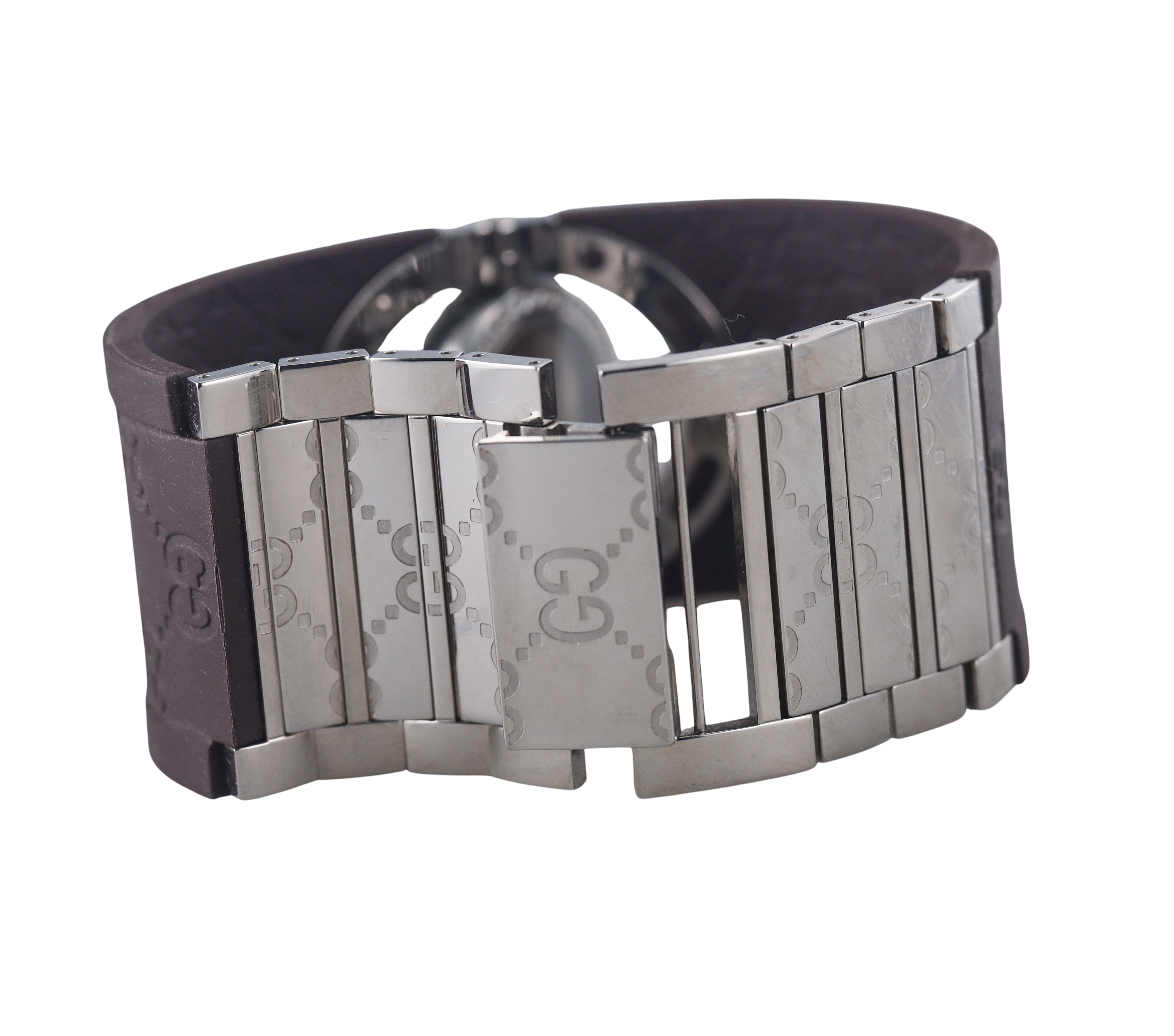Gucci Twirl Steel Ladies Diamond Watch YA112413