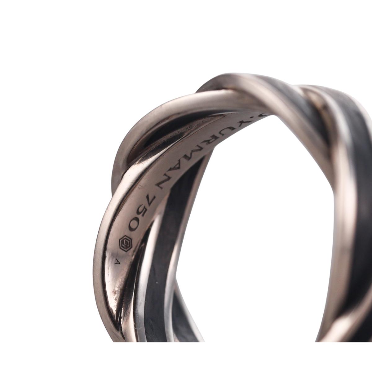 David Yurman Helios 18K Gold Forged Carbon Band Ring