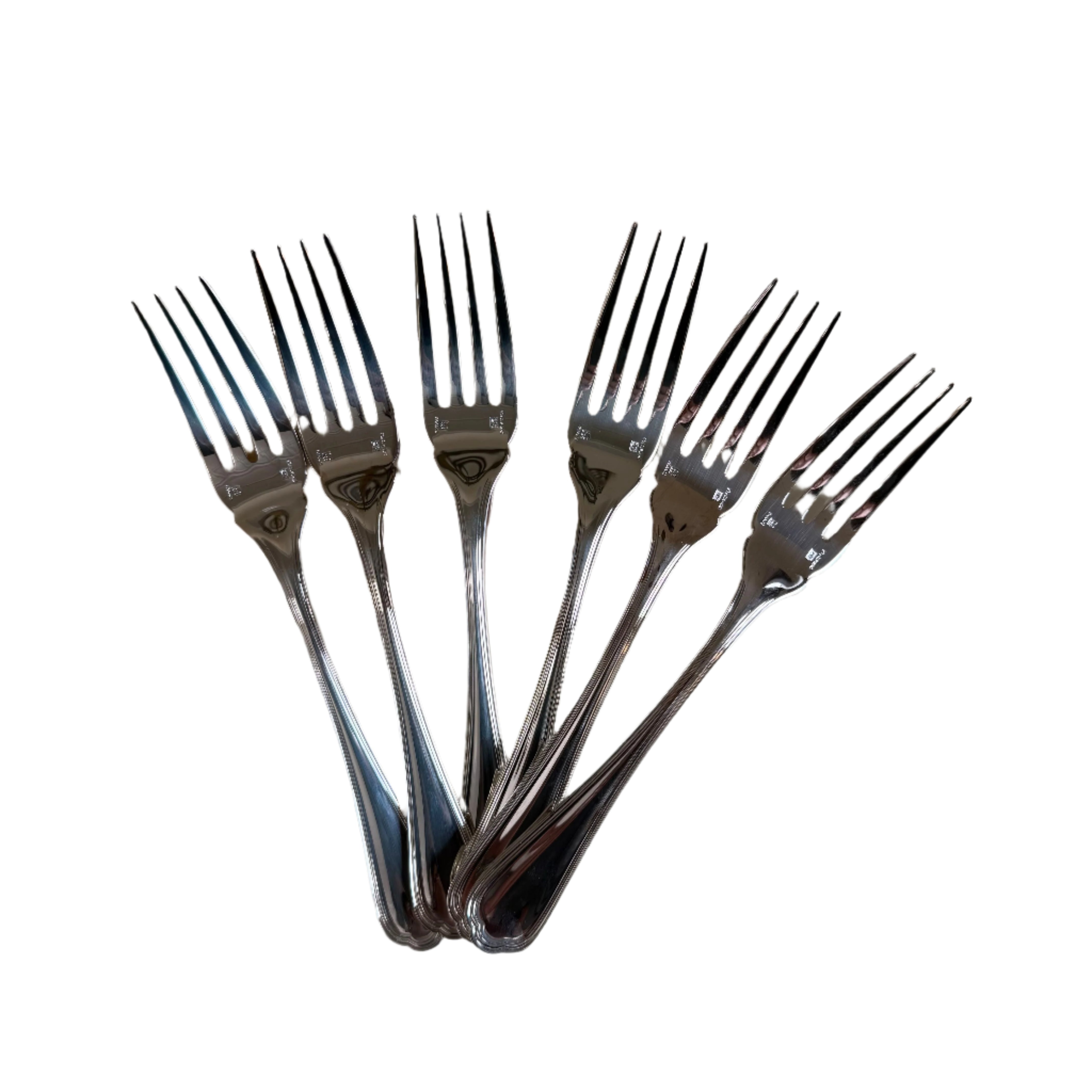 Christofle Spatours Silver Plated Fish Fork Set of 6 0012021