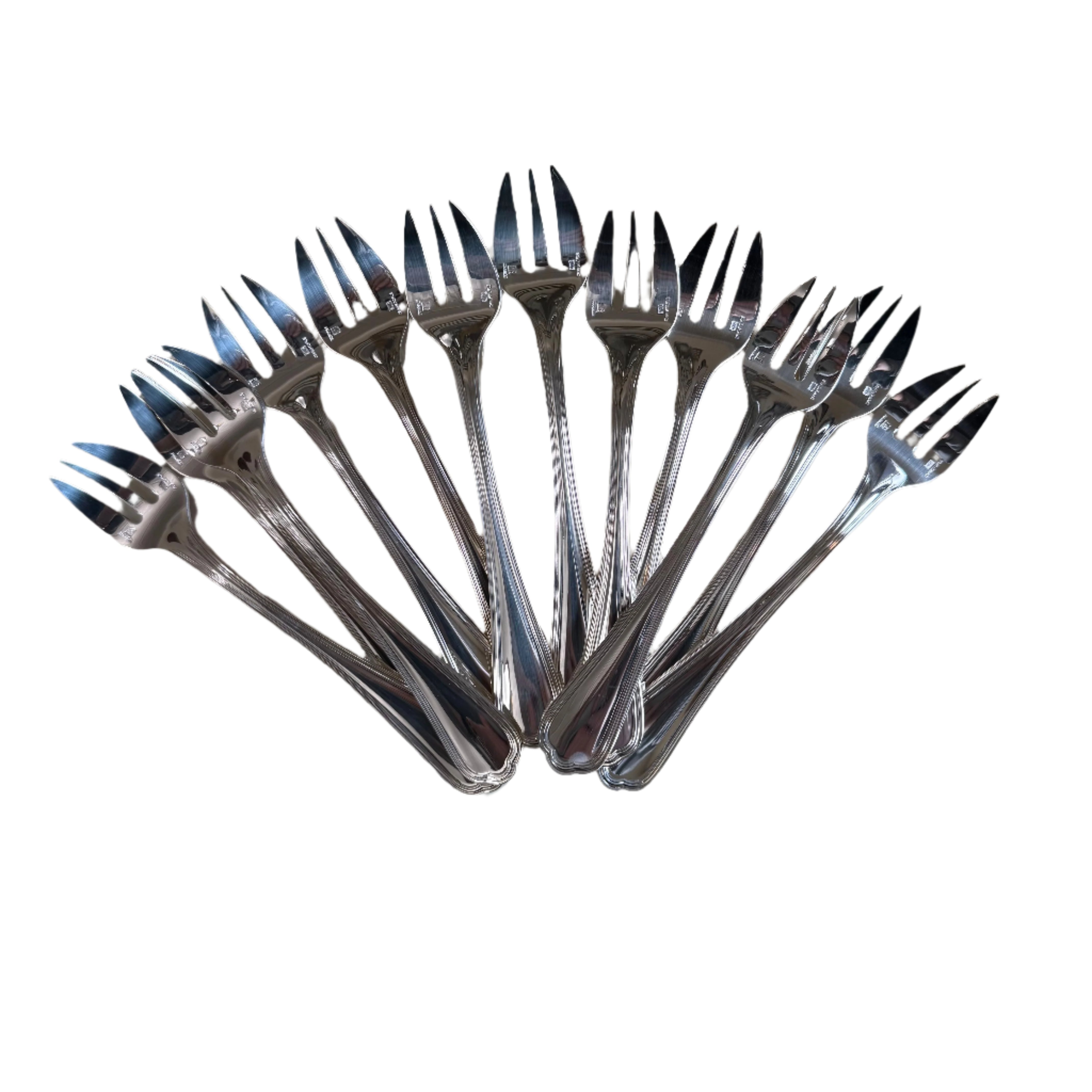 Christofle Spatours Silver Plated Oyster Fork Set of 12 0012048