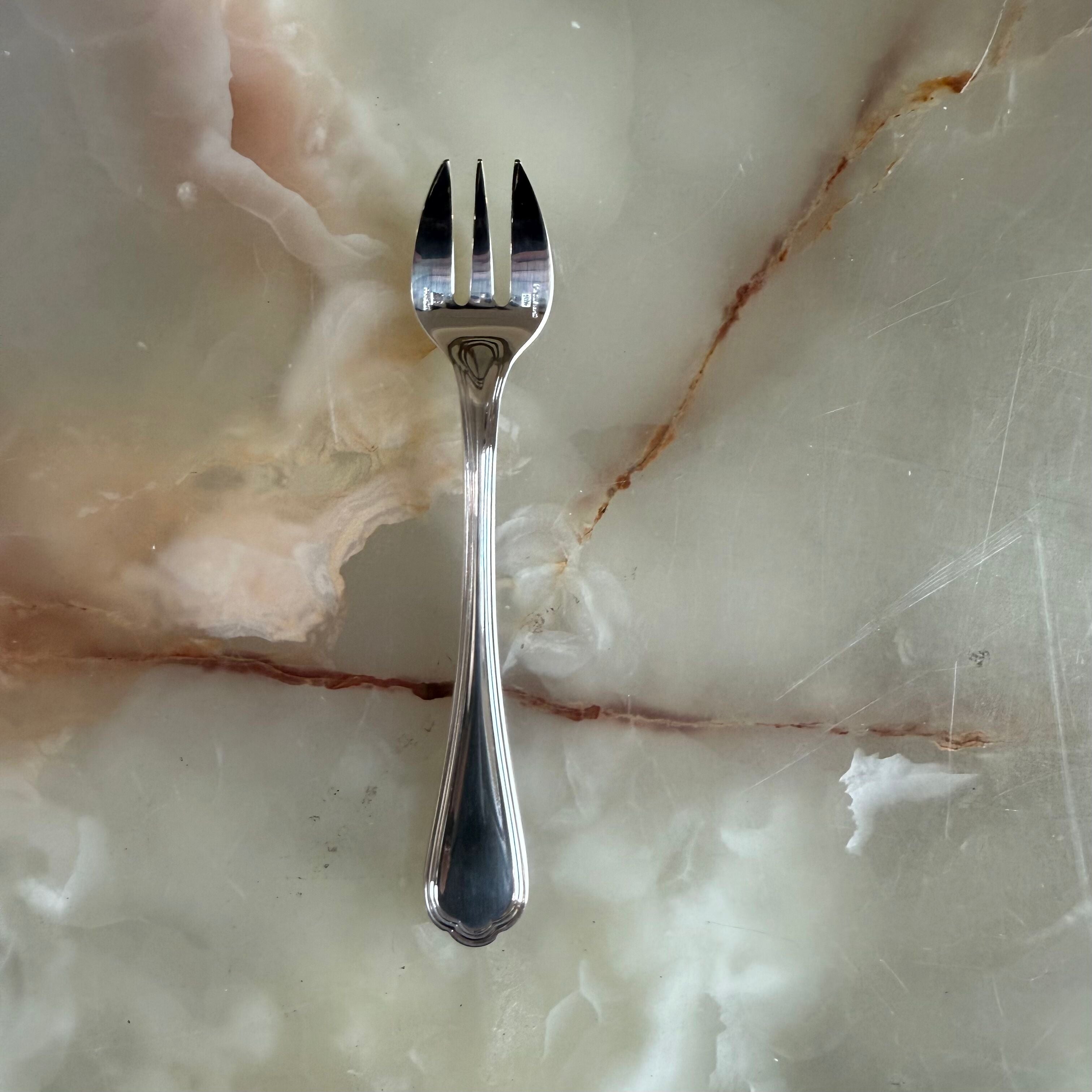 Christofle Spatours Silver Plated Oyster Fork Set of 12 0012048