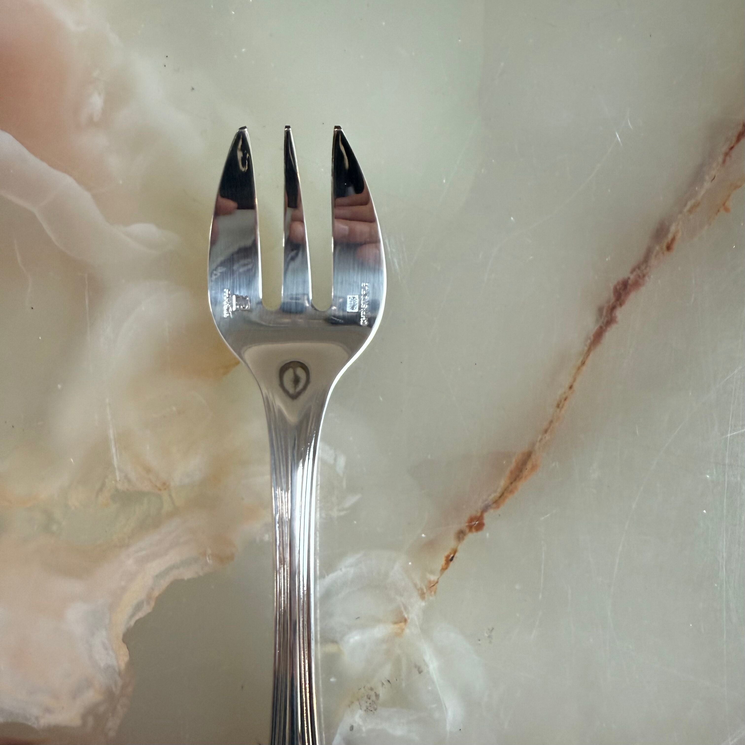 Christofle Spatours Silver Plated Oyster Fork Set of 12 0012048