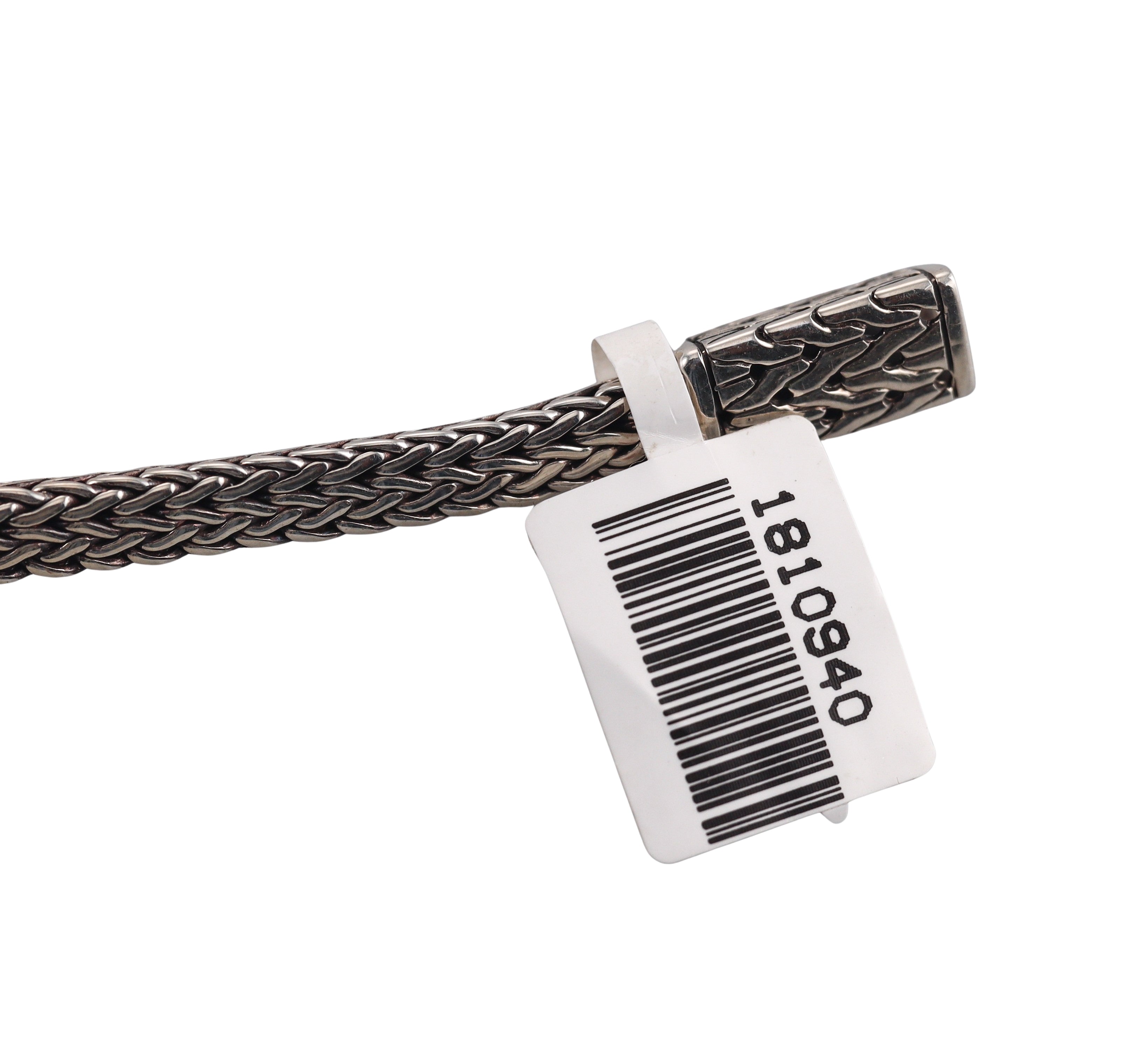 John Hardy Chain Sterling Silver Black Sapphire Bracelet Retail $1295