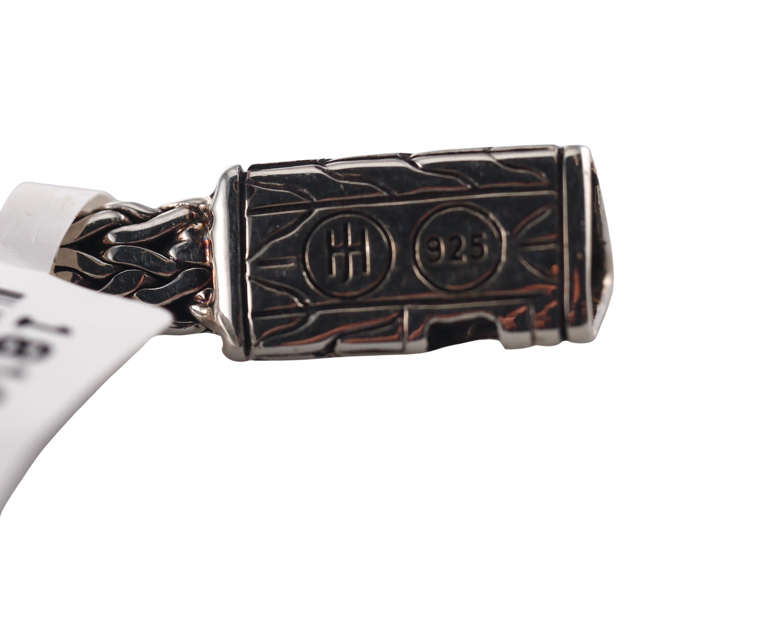 John Hardy Chain Sterling Silver Black Sapphire Bracelet Retail $1295