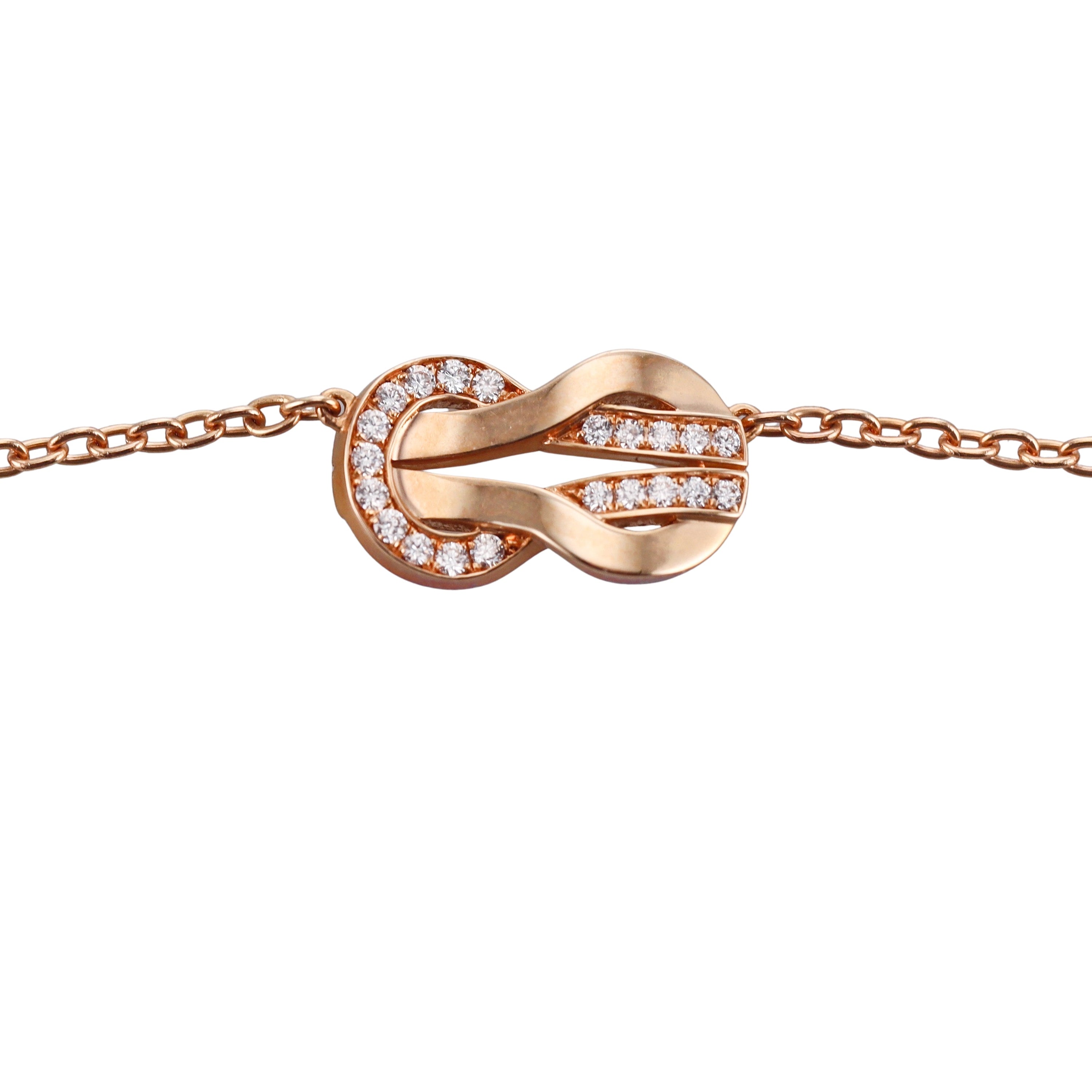 Fred Chance Infinie 18k Rose Gold Diamond Necklace