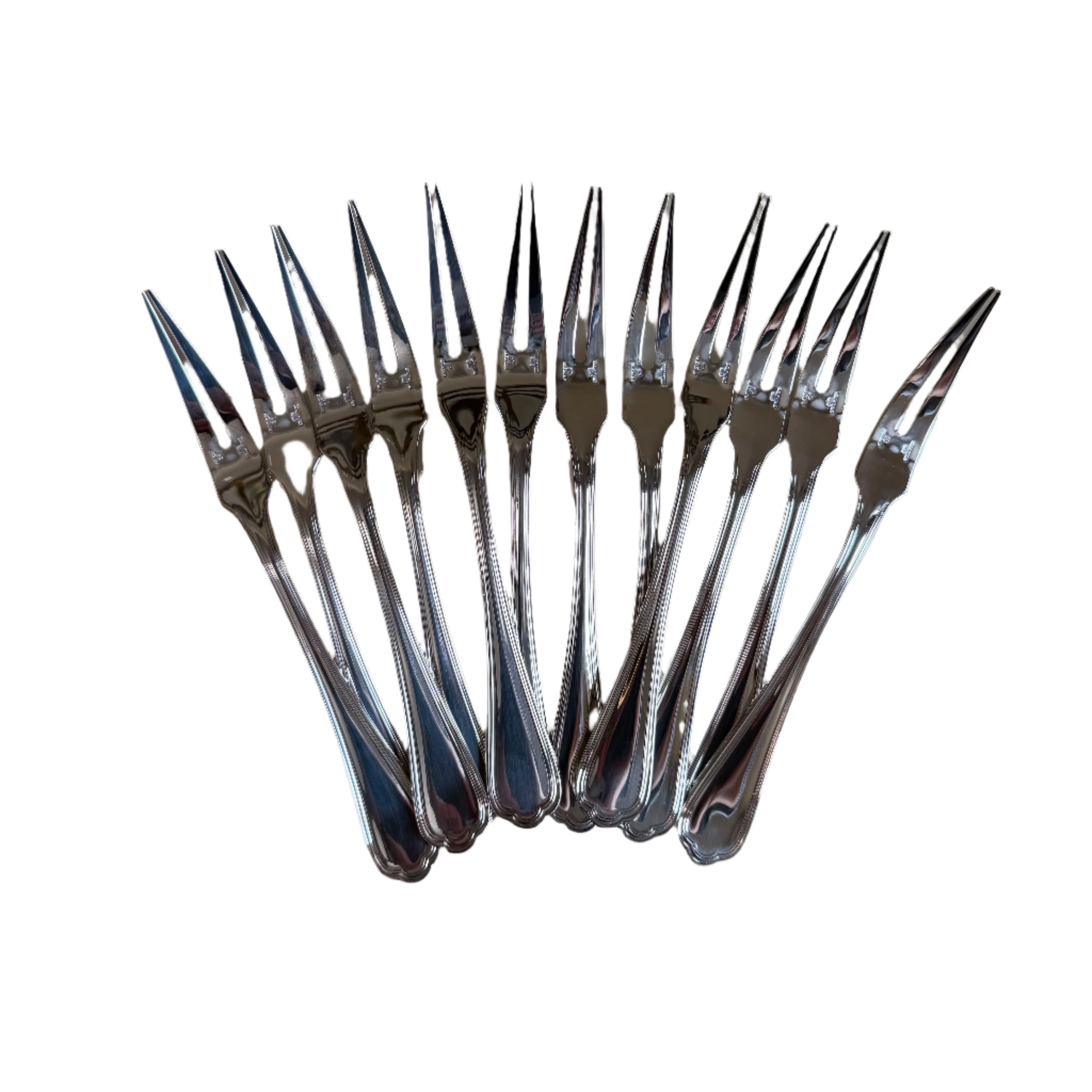 Christofle Spatours Silver Plated Snail Fork Set of 12 00012045