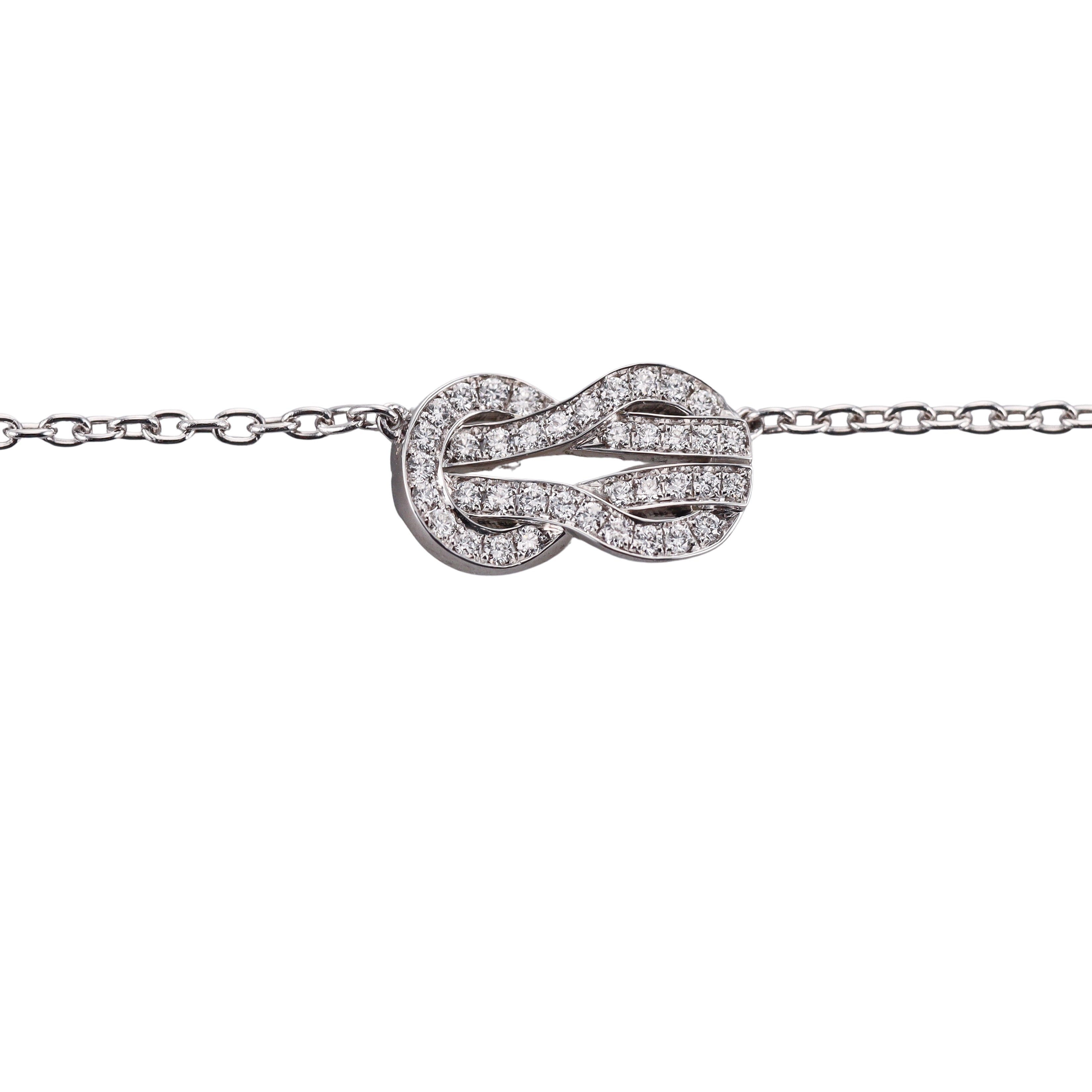 Fred Chance Infinie 18k White Gold Diamond Necklace