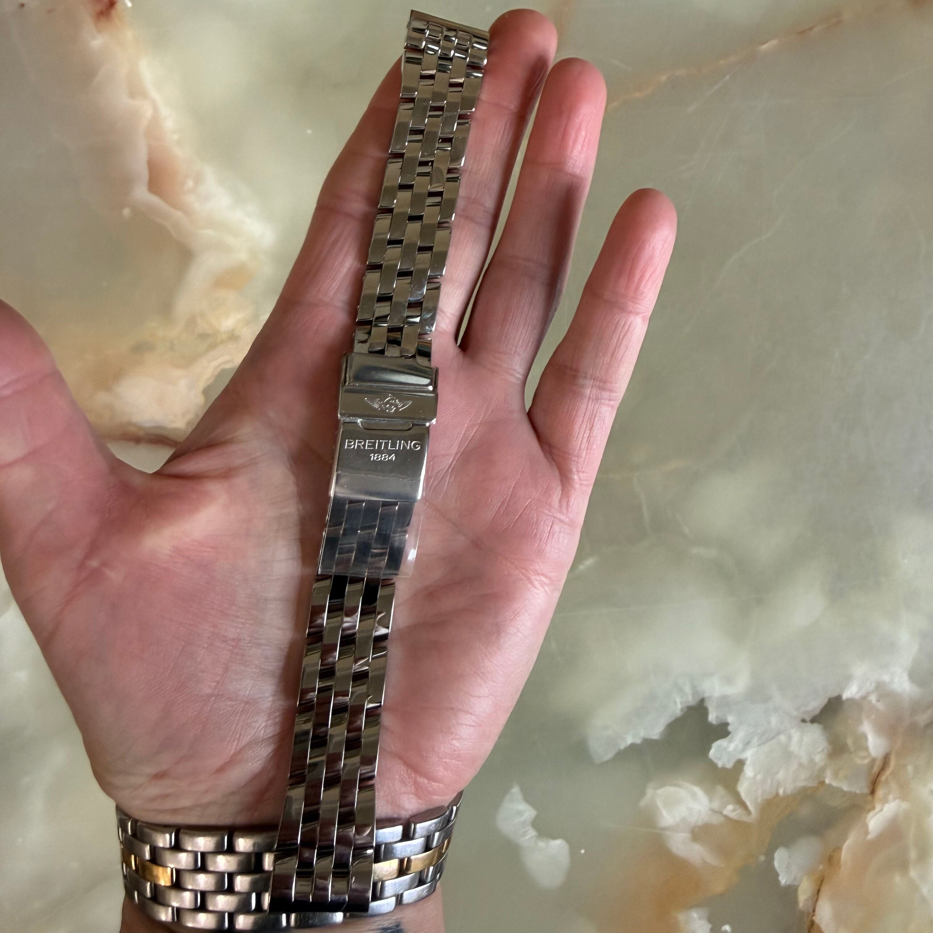 Authentic Breitling Stainless Steel 18mm Watch Bracelet W2414