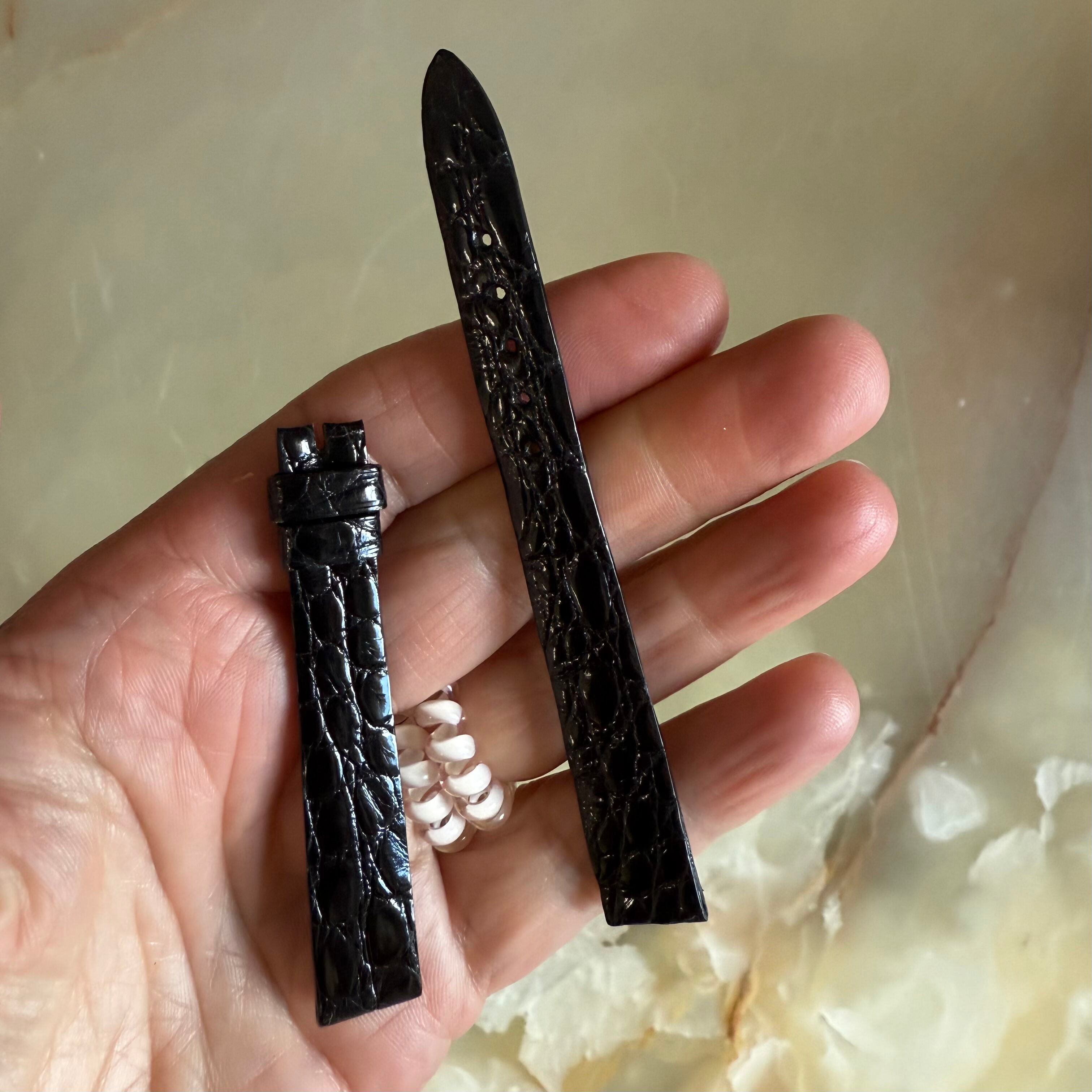 Authentic Breguet Black Crocodile Watch Strap Band 12mm