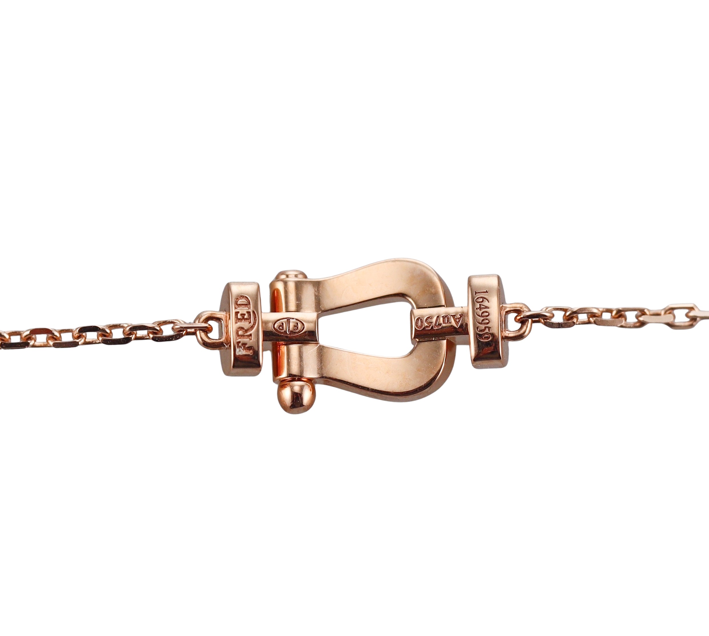 Fred Force 10 18k Rose Gold Chain Bracelet X-Small