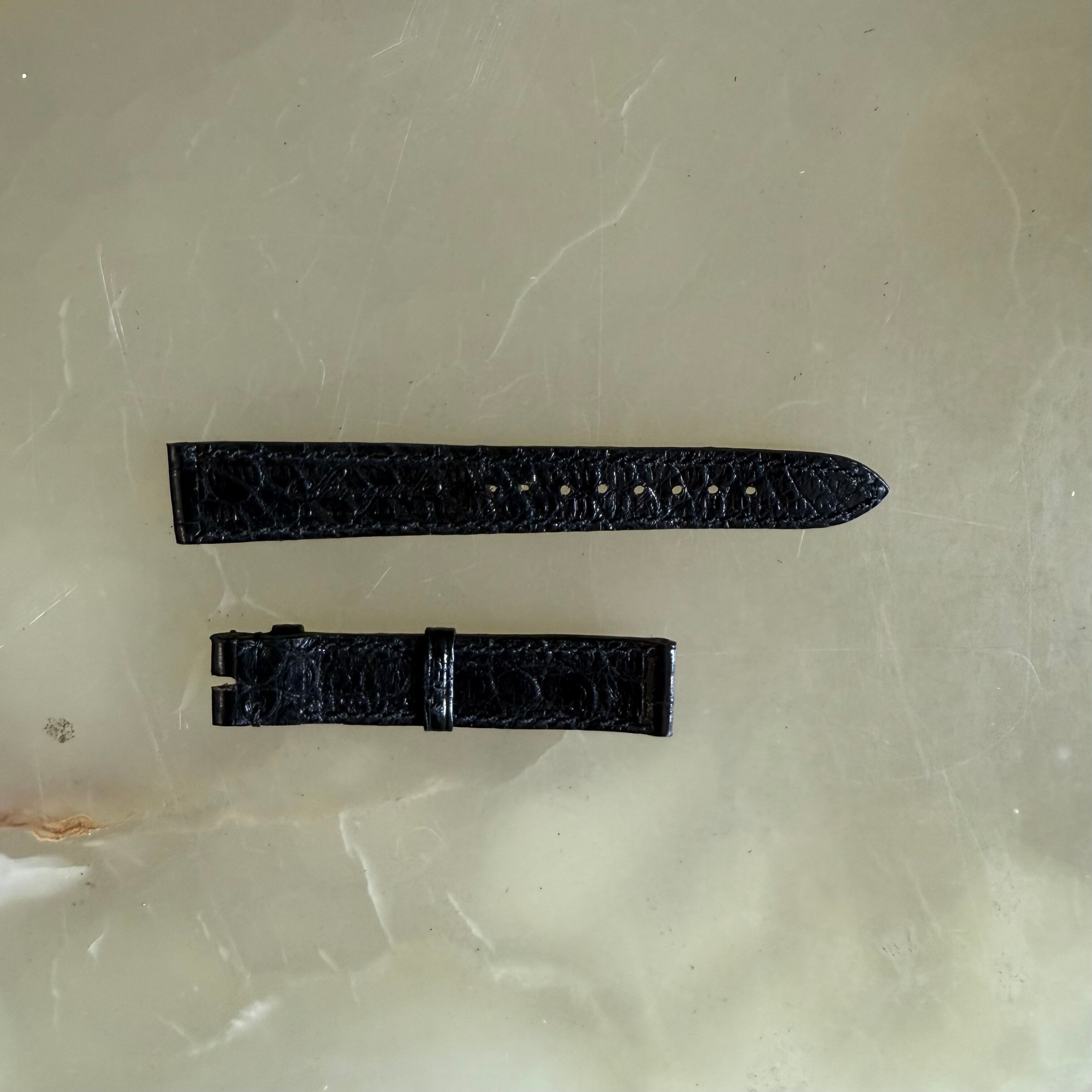 Authentic Breguet Black Crocodile Watch Strap Band 16mm