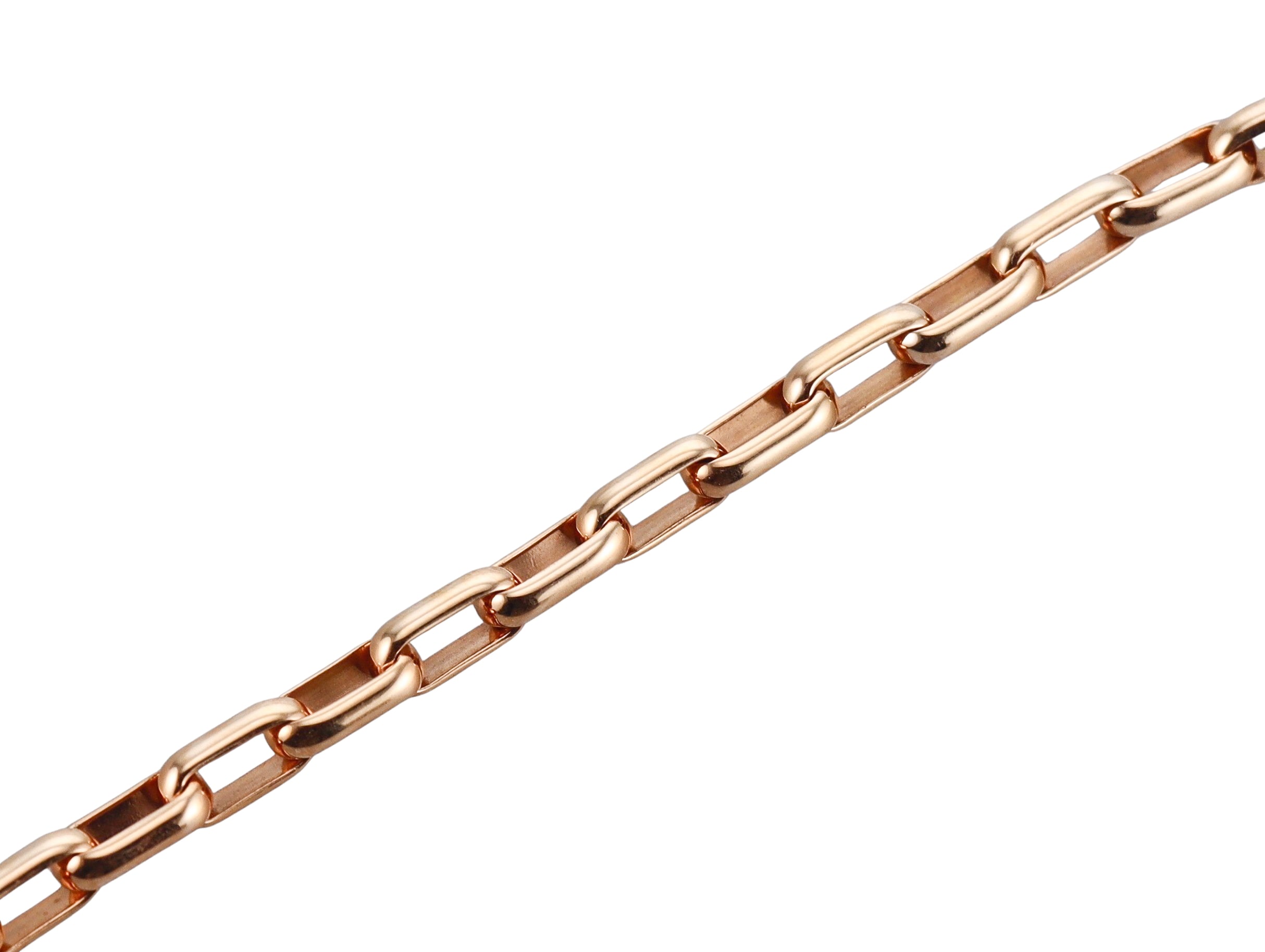 Fred 18k Rose Gold Link Cable Medium Model Bracelet