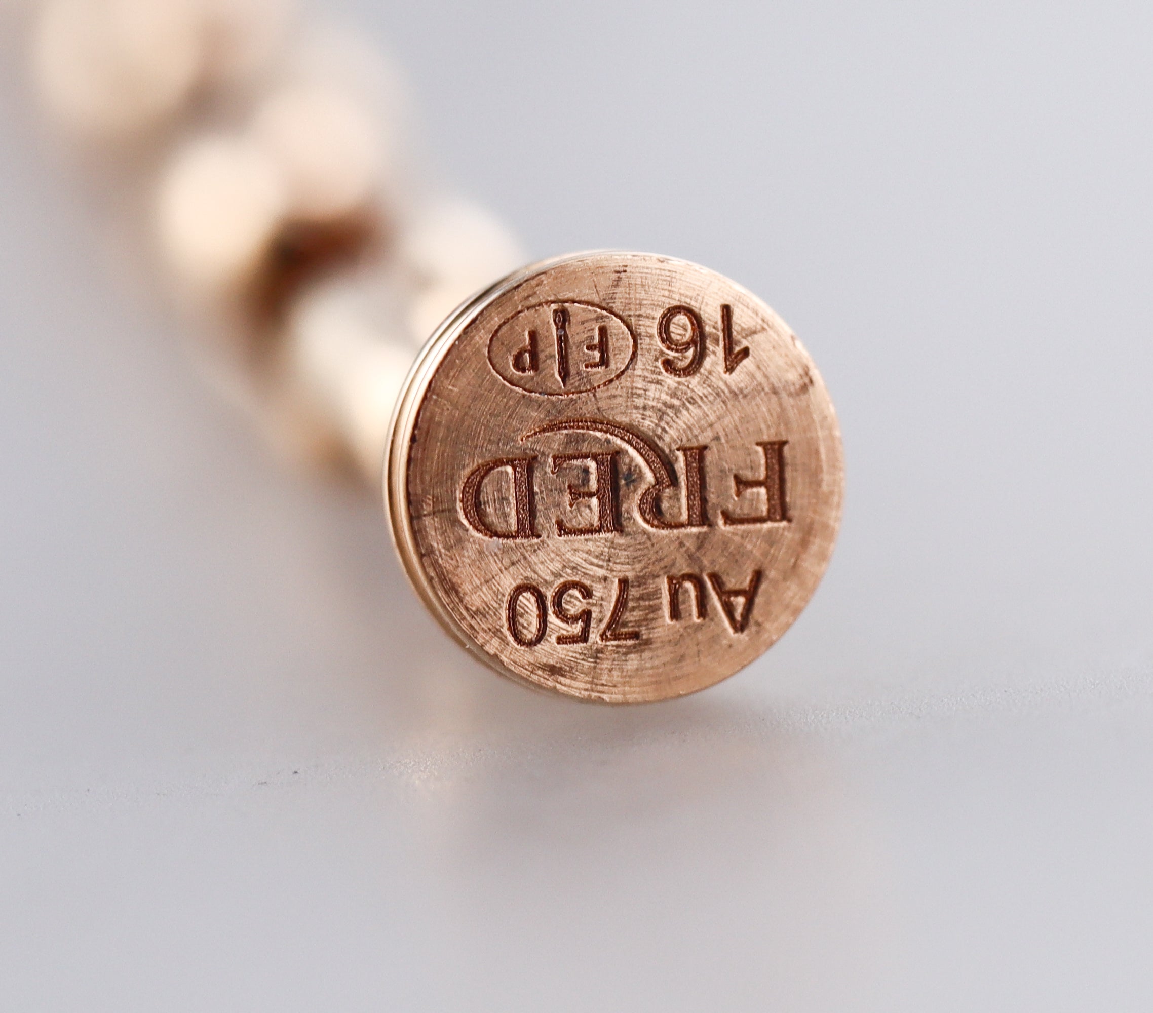 Fred 18k Rose Gold Link Cable Medium Model Bracelet