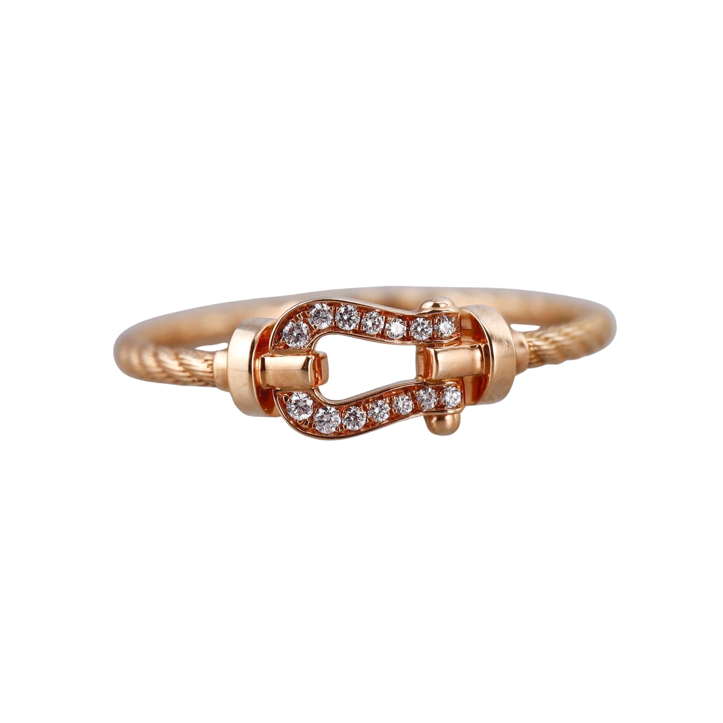 Fred Force 10 18k Rose Gold Diamond Small Model Ring