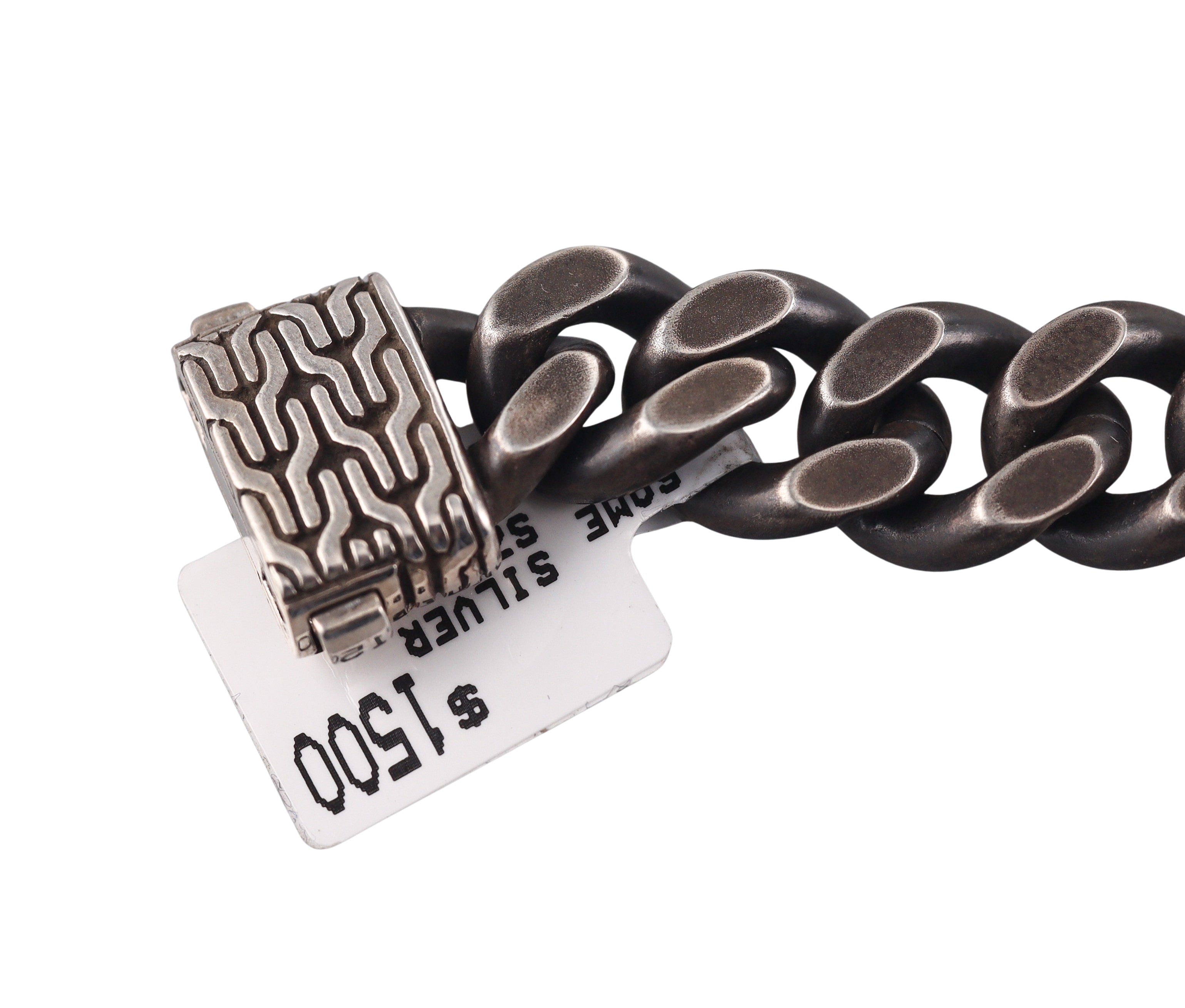 John Hardy Silver Classic ID Chain Bracelet Retail $1500
