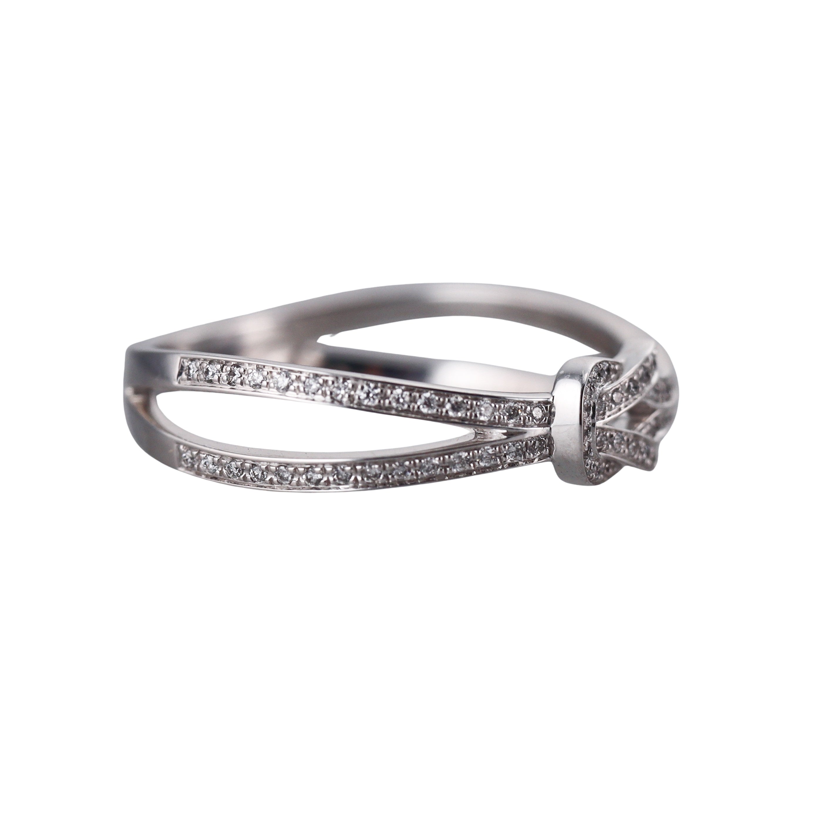 Fred Force 10 18k White Gold Diamond Small Model Ring
