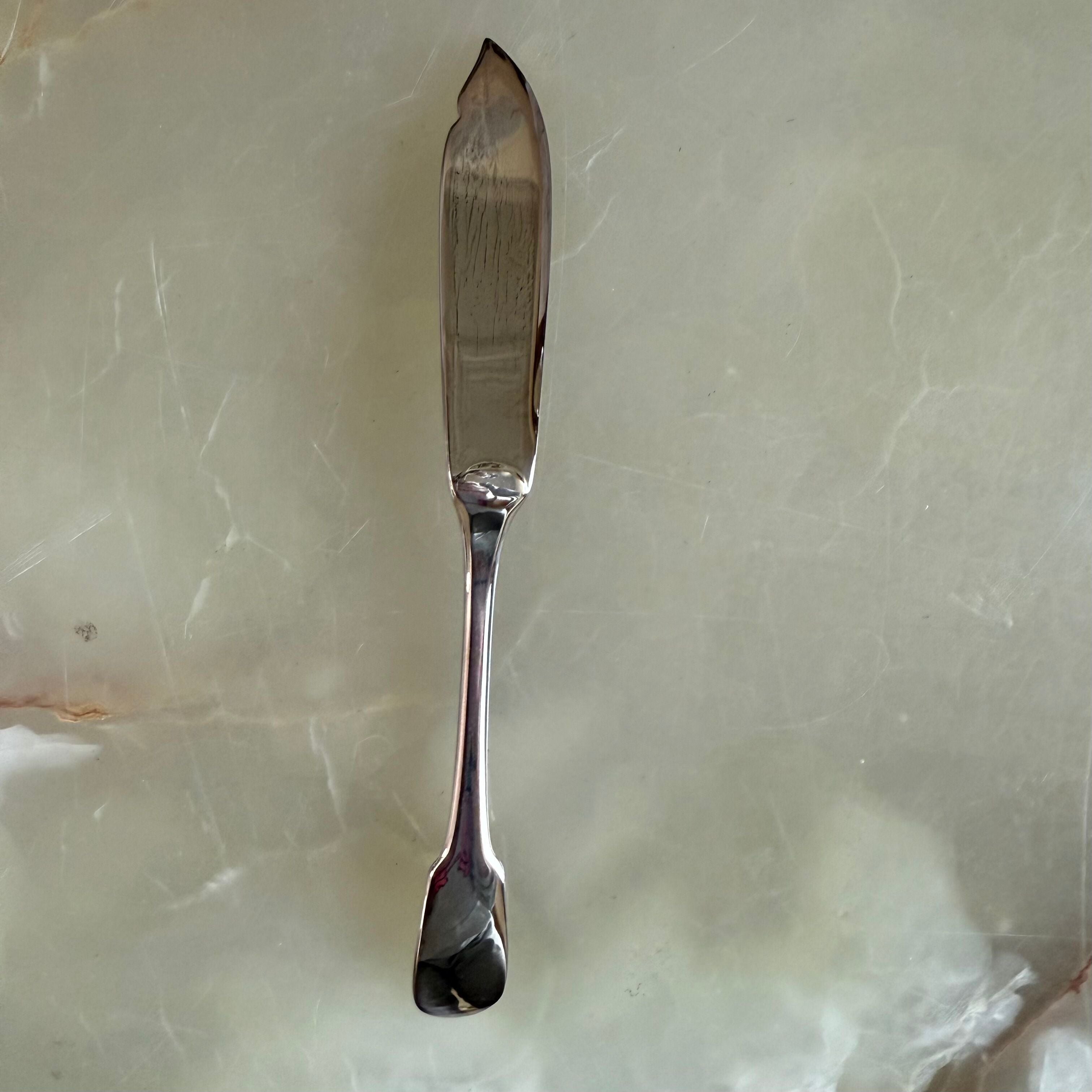 Christofle Cluny Silver Plated Fish Knife Set of 3 0021021