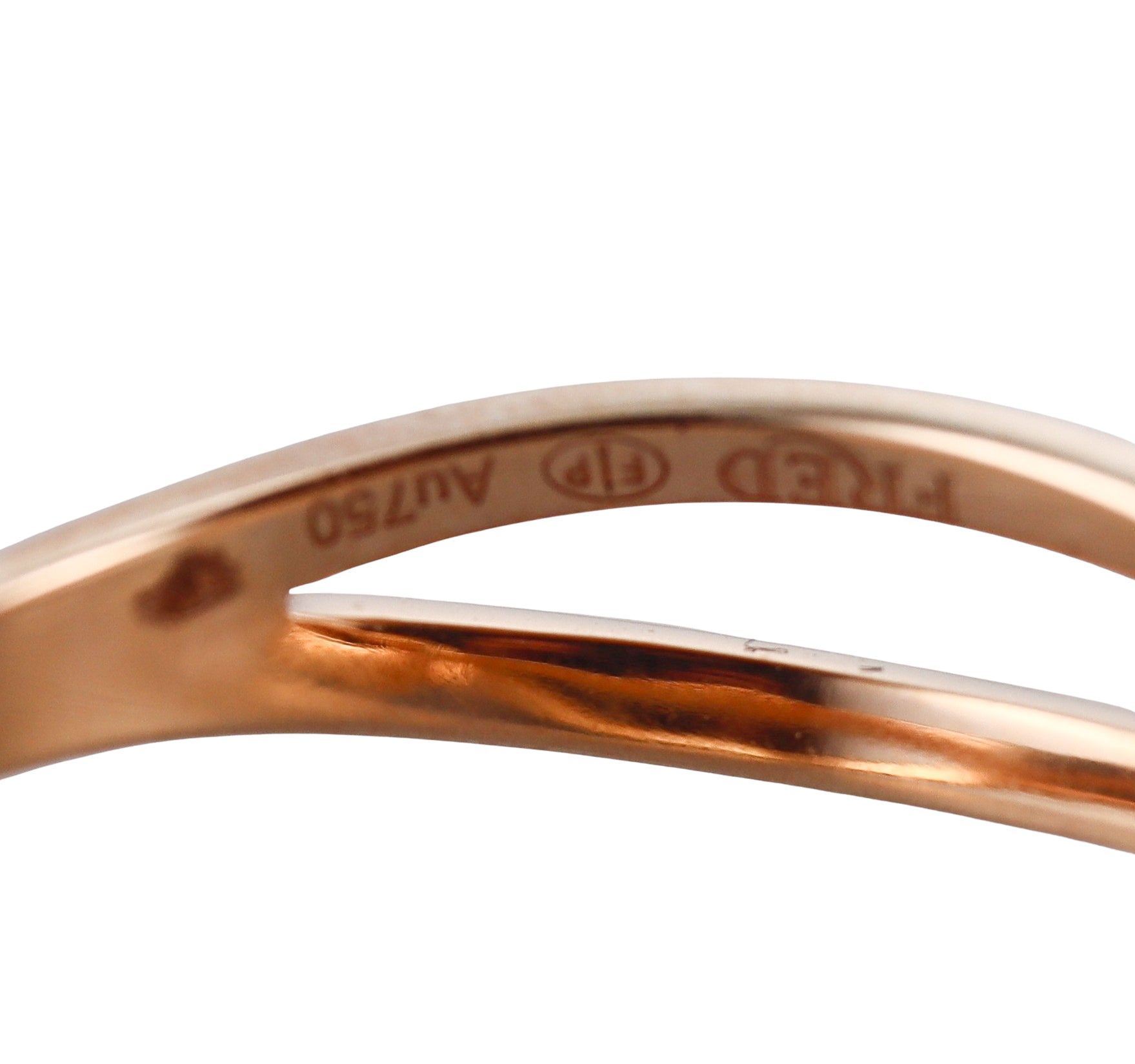 Fred Force 10 18k Rose Gold Diamond Small Model Ring