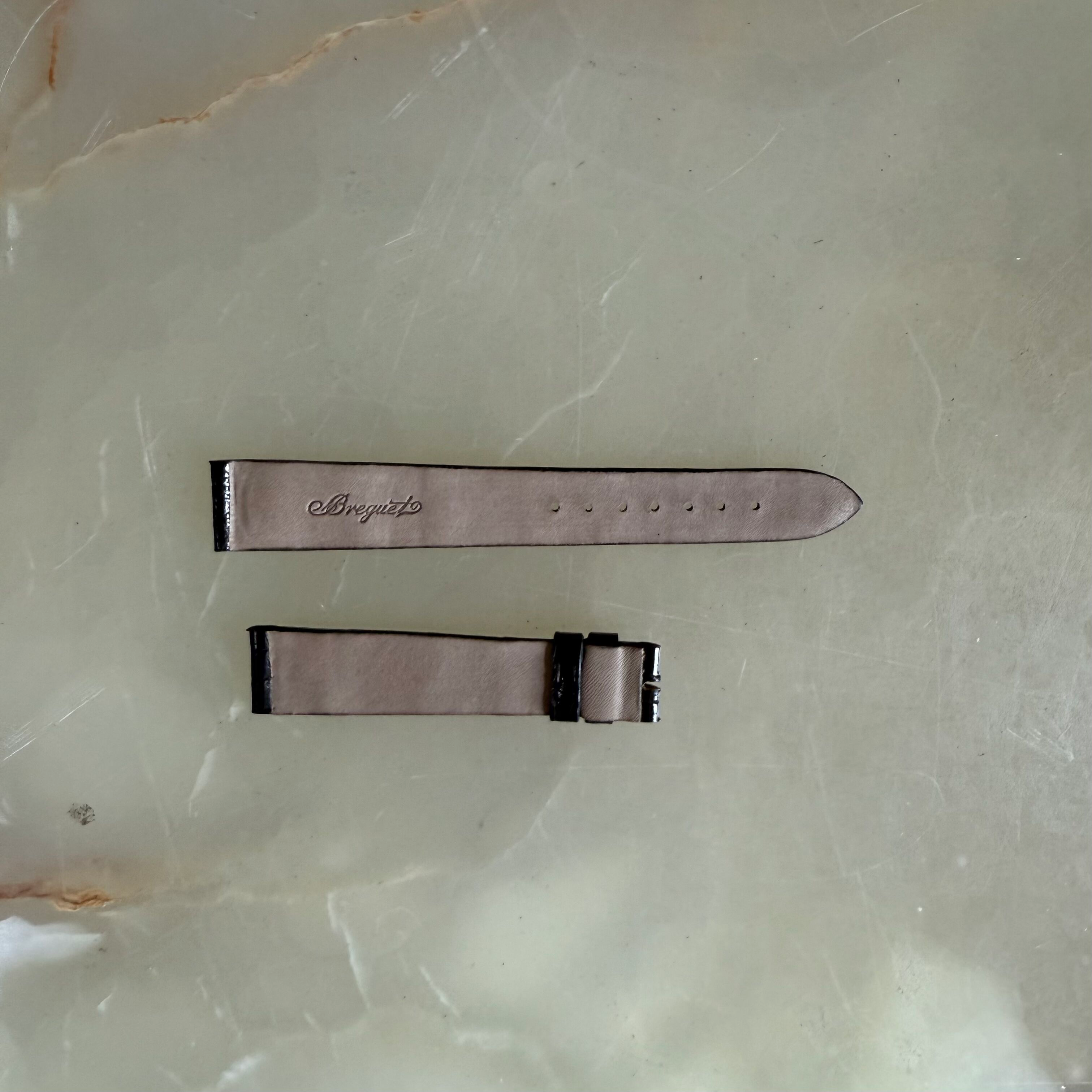 Authentic Breguet Black Crocodile Watch Strap Band 16mm