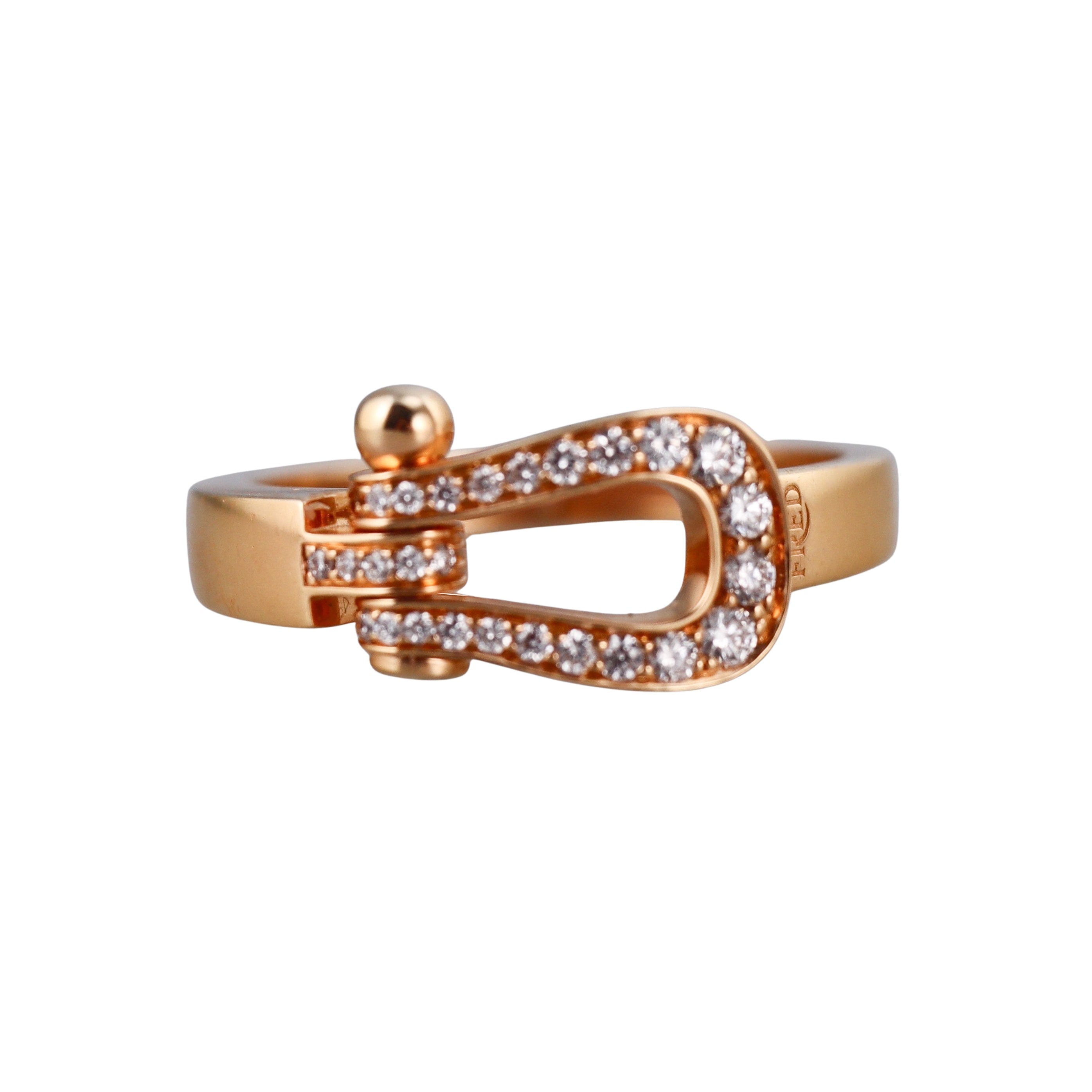 Fred Force 10 18k Diamond Med Model Ring