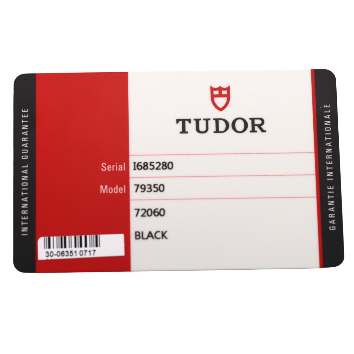 Tudor Black Bay Chronograph Black Dial Steel Automatic Watch 79350