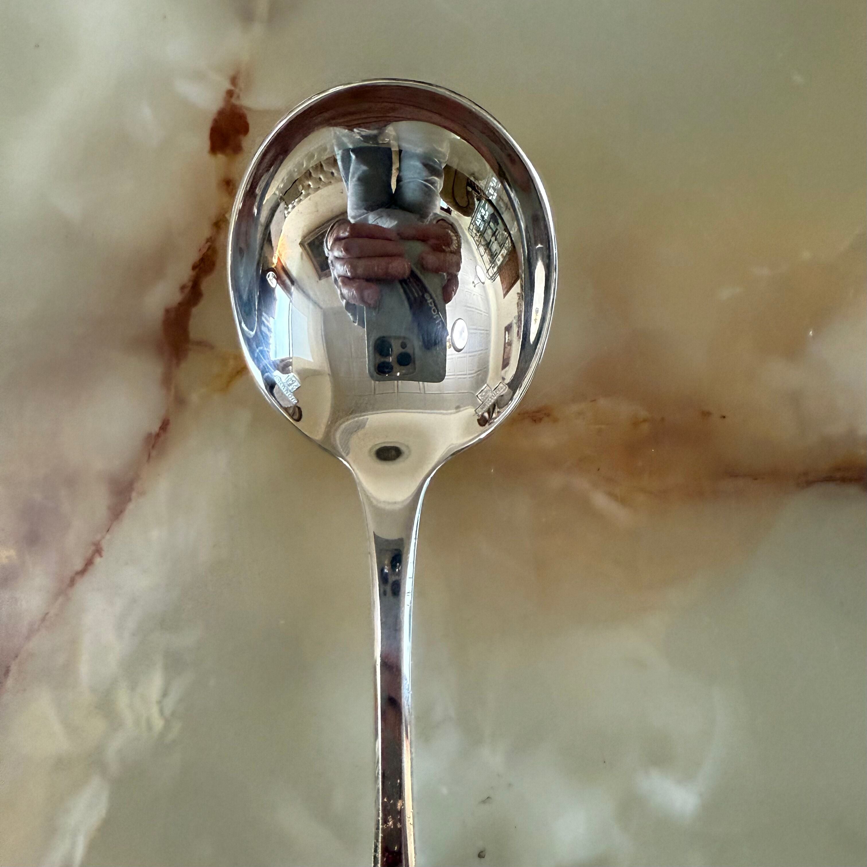 Christofle Cluny Silver Plated Mayonnaise Spoon 0016081