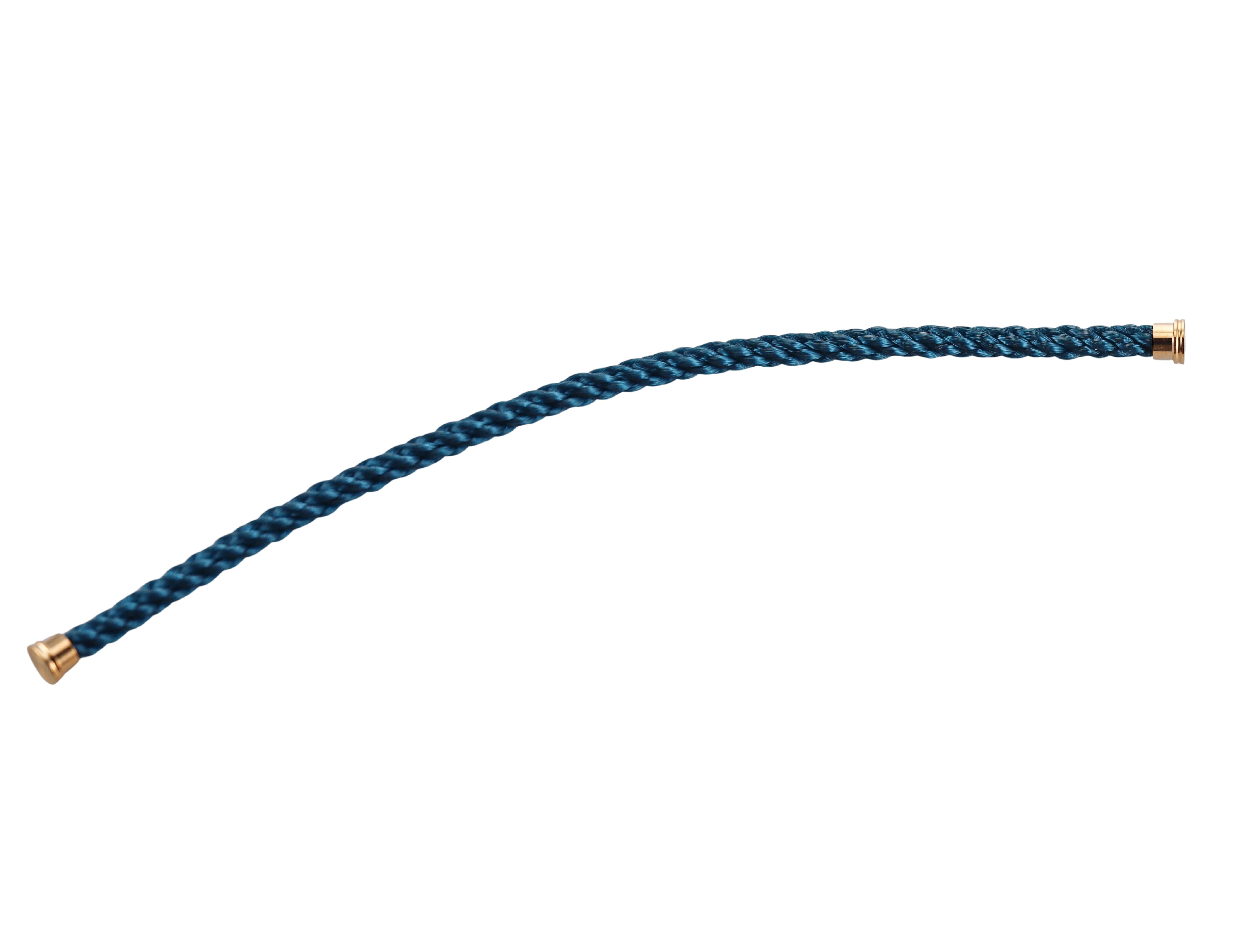 Fred Force 10 Bracelet Teal Blue Cable Large QA-144700