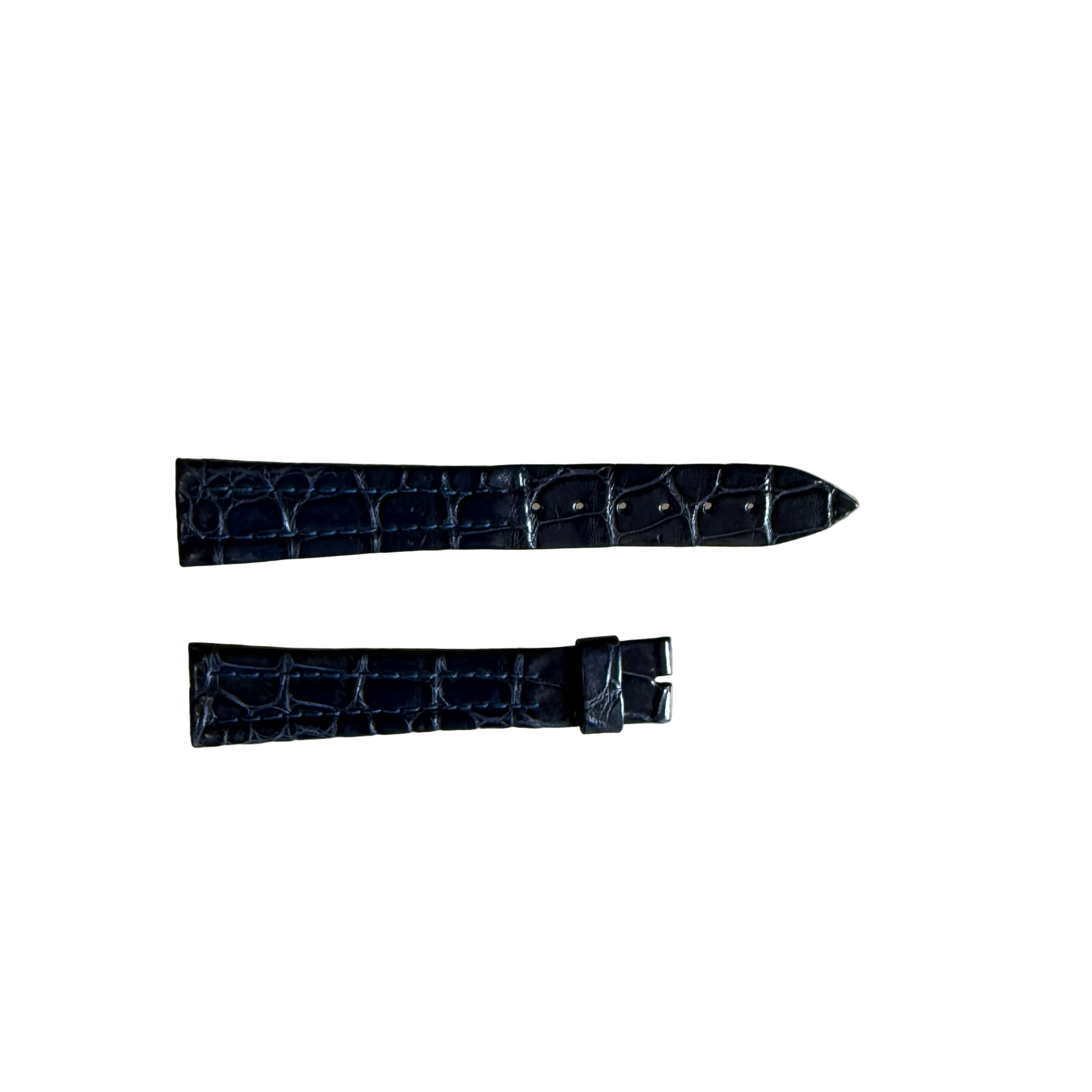 Authentic Breguet Blue Crocodile Watch Strap Band 19.5mm Padded & Stitched