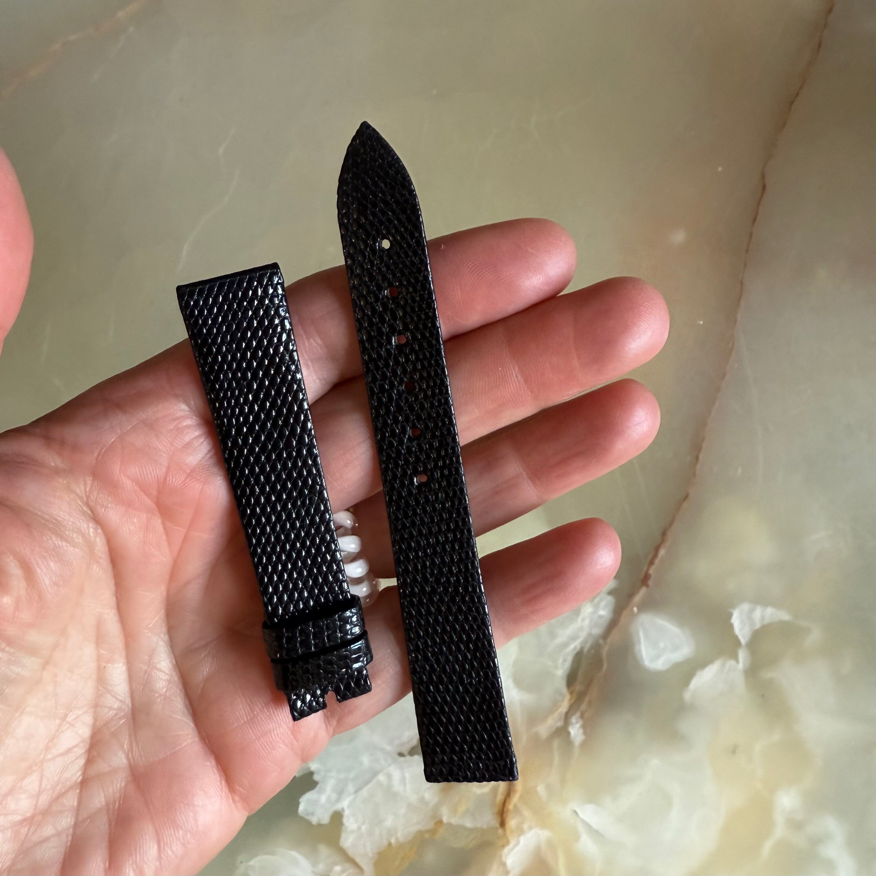 Authentic Breguet Black Lizard Watch Strap Band 17mm